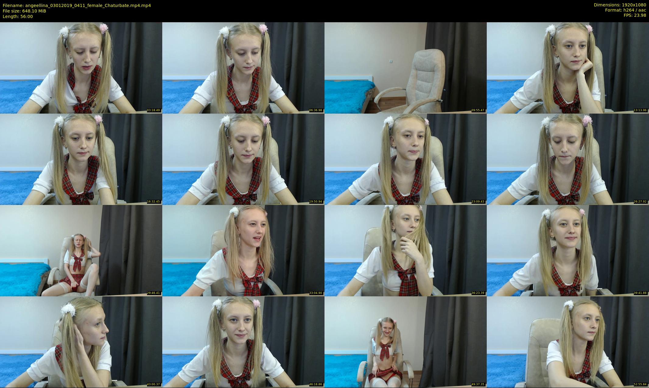 angeellina — 56 minute Chaturbate female cam show recording, 1080p, Jan 3, 2019