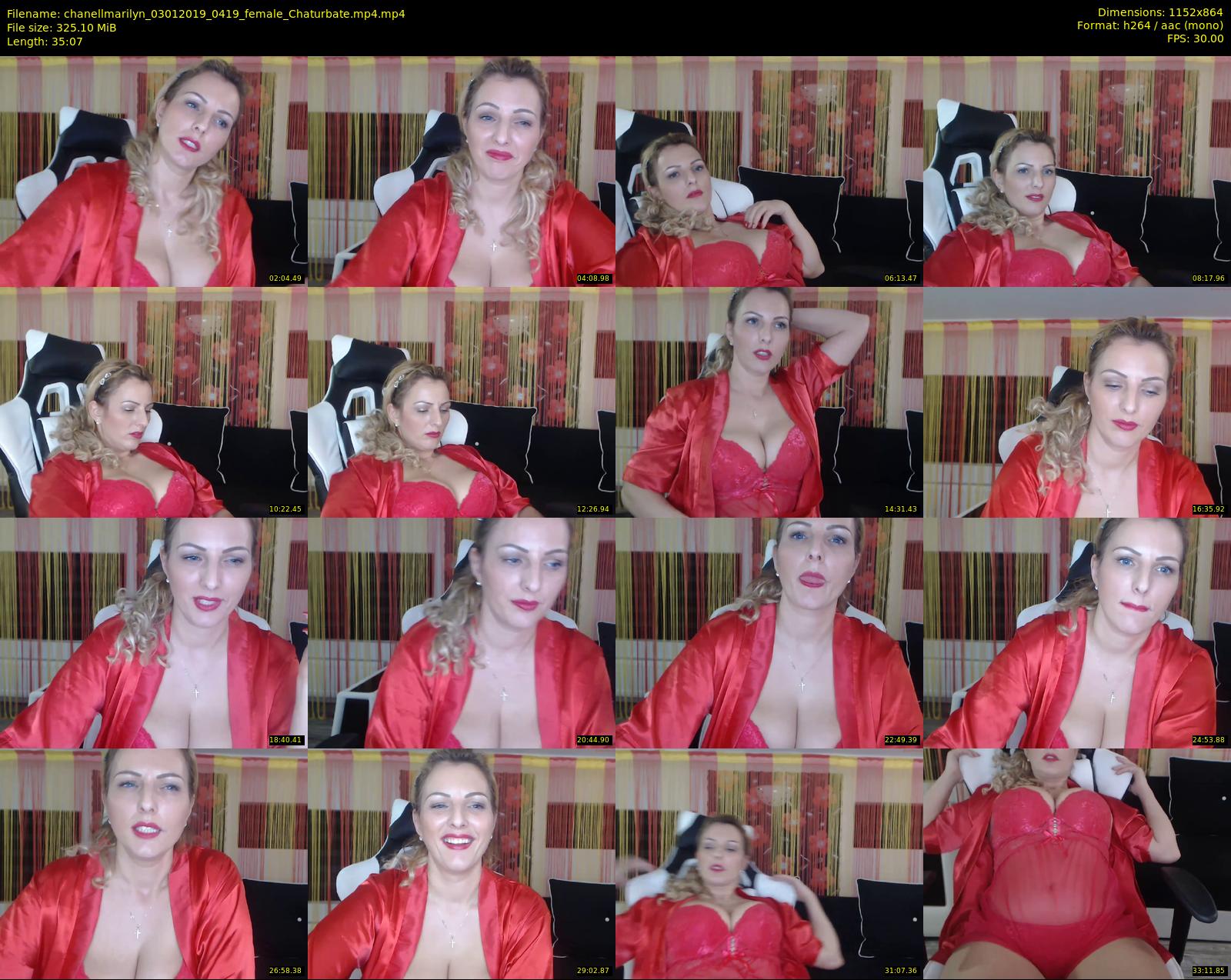 chanellmarilyn — 36 minute Chaturbate female cam show recording, 720p, Jan 3, 2019