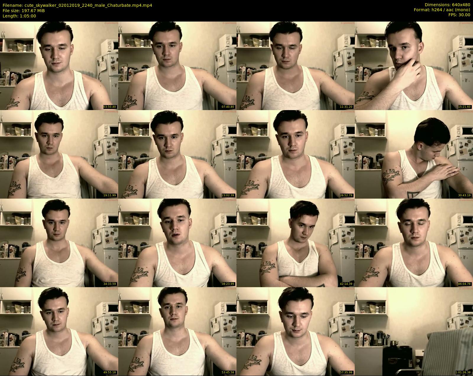 cute_skywalker — 65 minute Chaturbate male cam show recording, 480p, Jan 2, 2019
