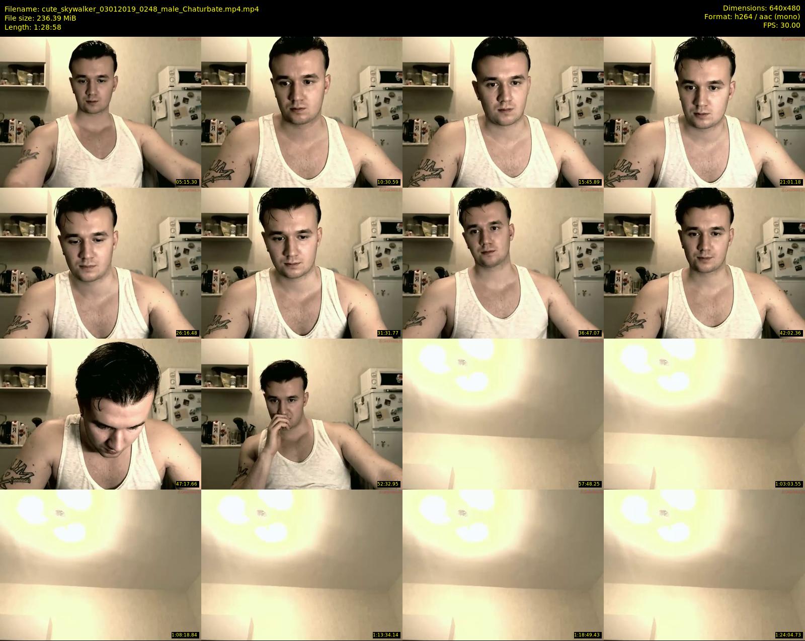 cute_skywalker — 89 minute Chaturbate male cam show recording, 480p, Jan 3, 2019