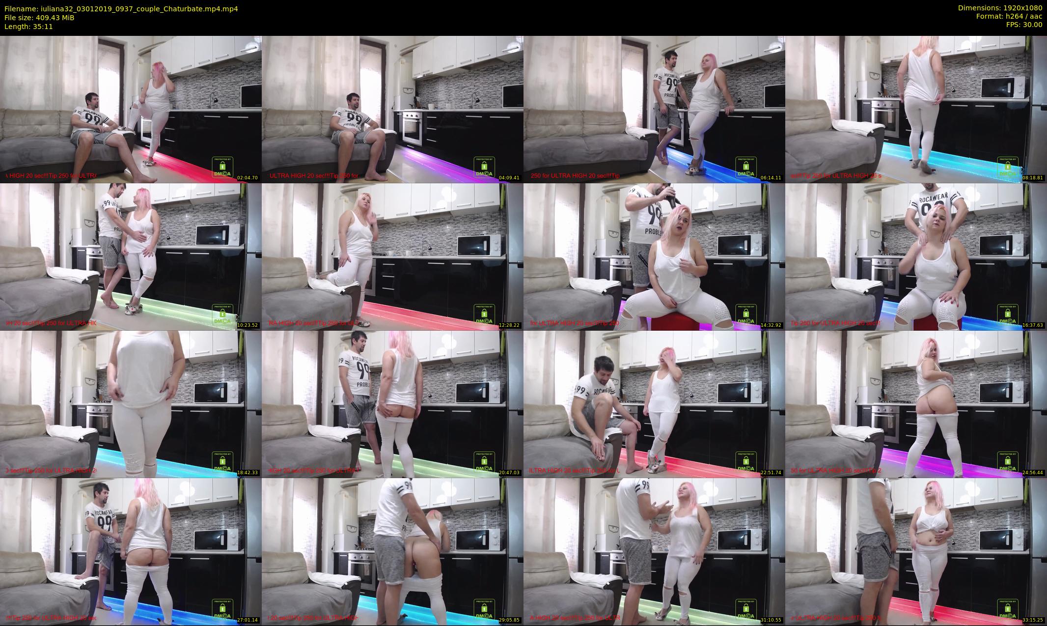 iuliana32 — 36 minute Chaturbate couple cam show recording, 1080p, Jan 3, 2019