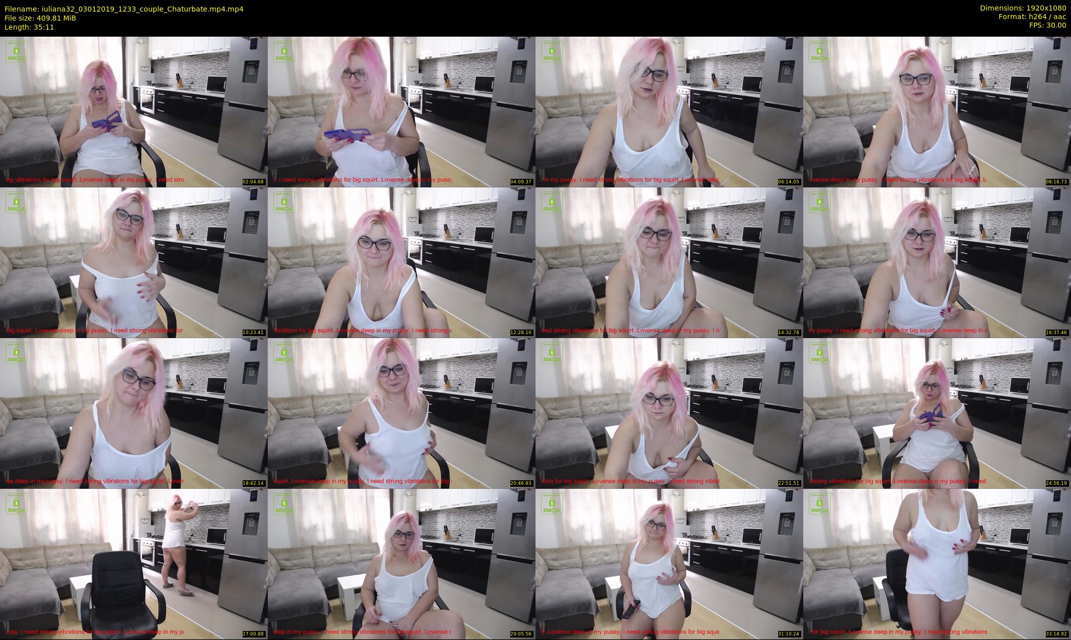 iuliana32 — 36 minute Chaturbate couple cam show recording, 1080p, Jan 3, 2019