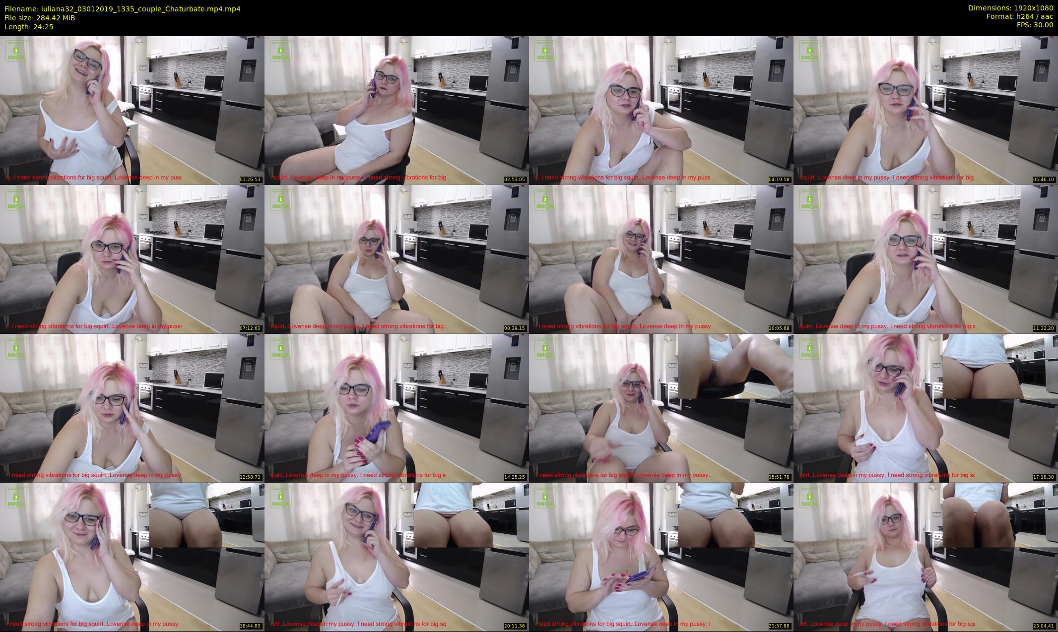 iuliana32 — 25 minute Chaturbate couple cam show recording, 1080p, Jan 3, 2019