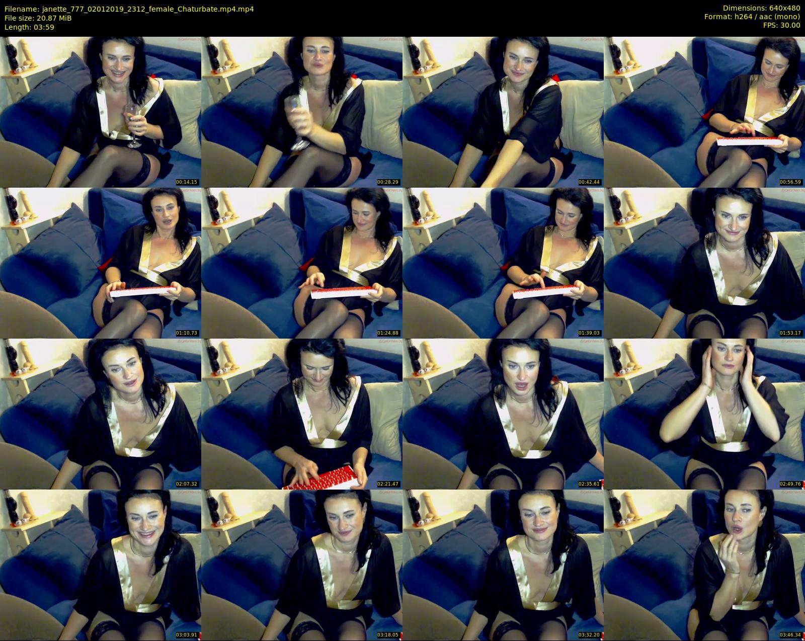 janette_777 — 4 minute Chaturbate female cam show recording, 480p, Jan 2, 2019