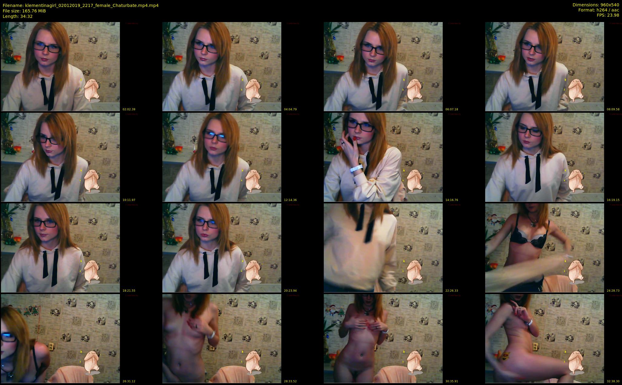 klementinagirl — 35 minute Chaturbate female cam show recording, 480p, Jan 2, 2019