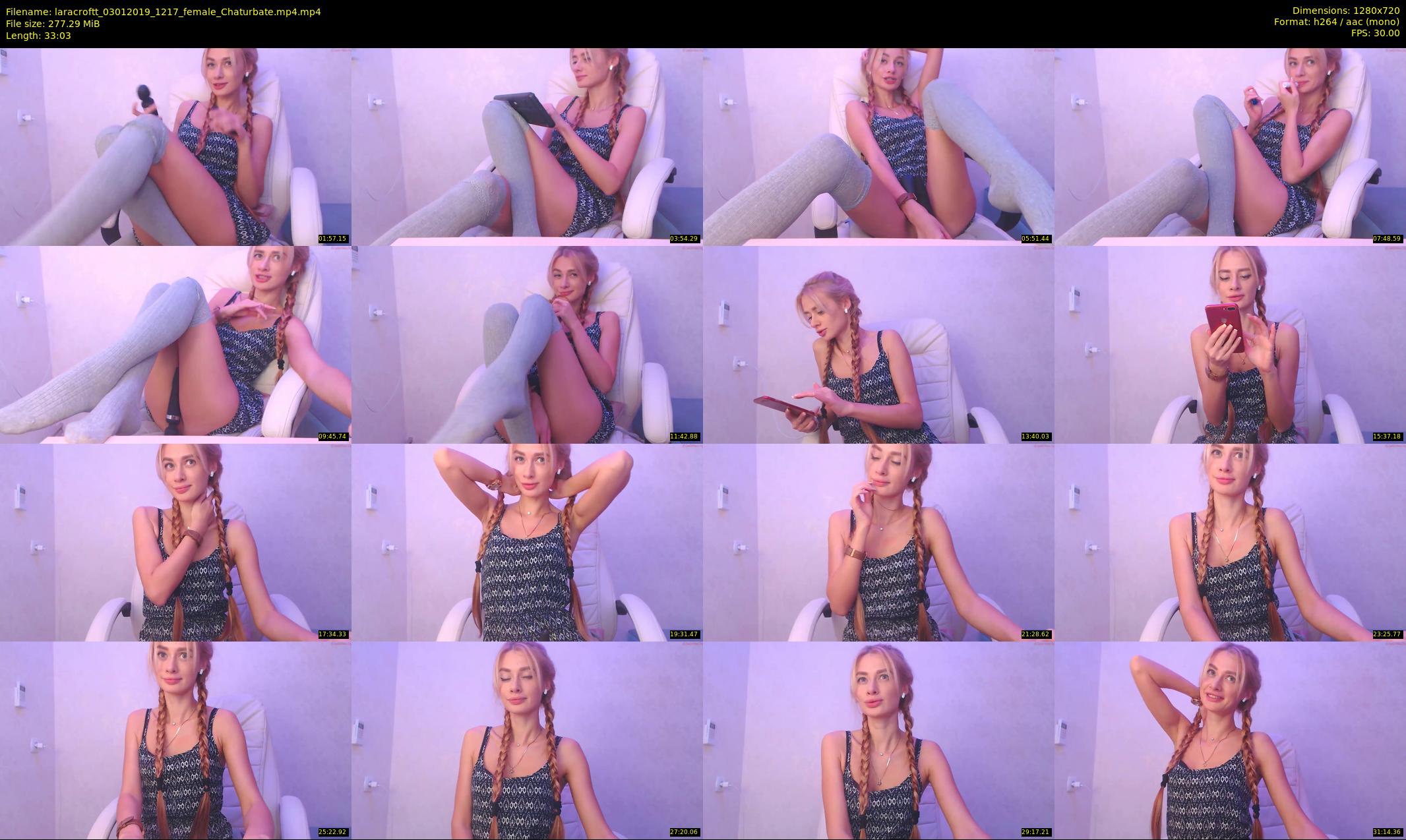 laracroftt — 34 minute Chaturbate female cam show recording, 720p, Jan 3, 2019
