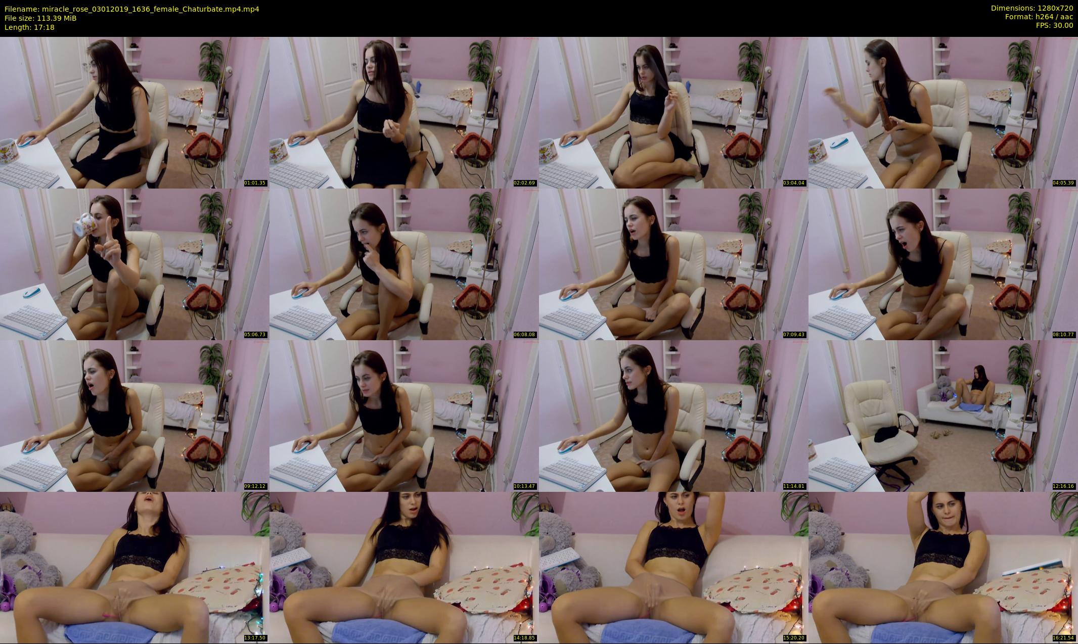 miracle_rose — 18 minute Chaturbate female cam show recording, 720p, Jan 3, 2019