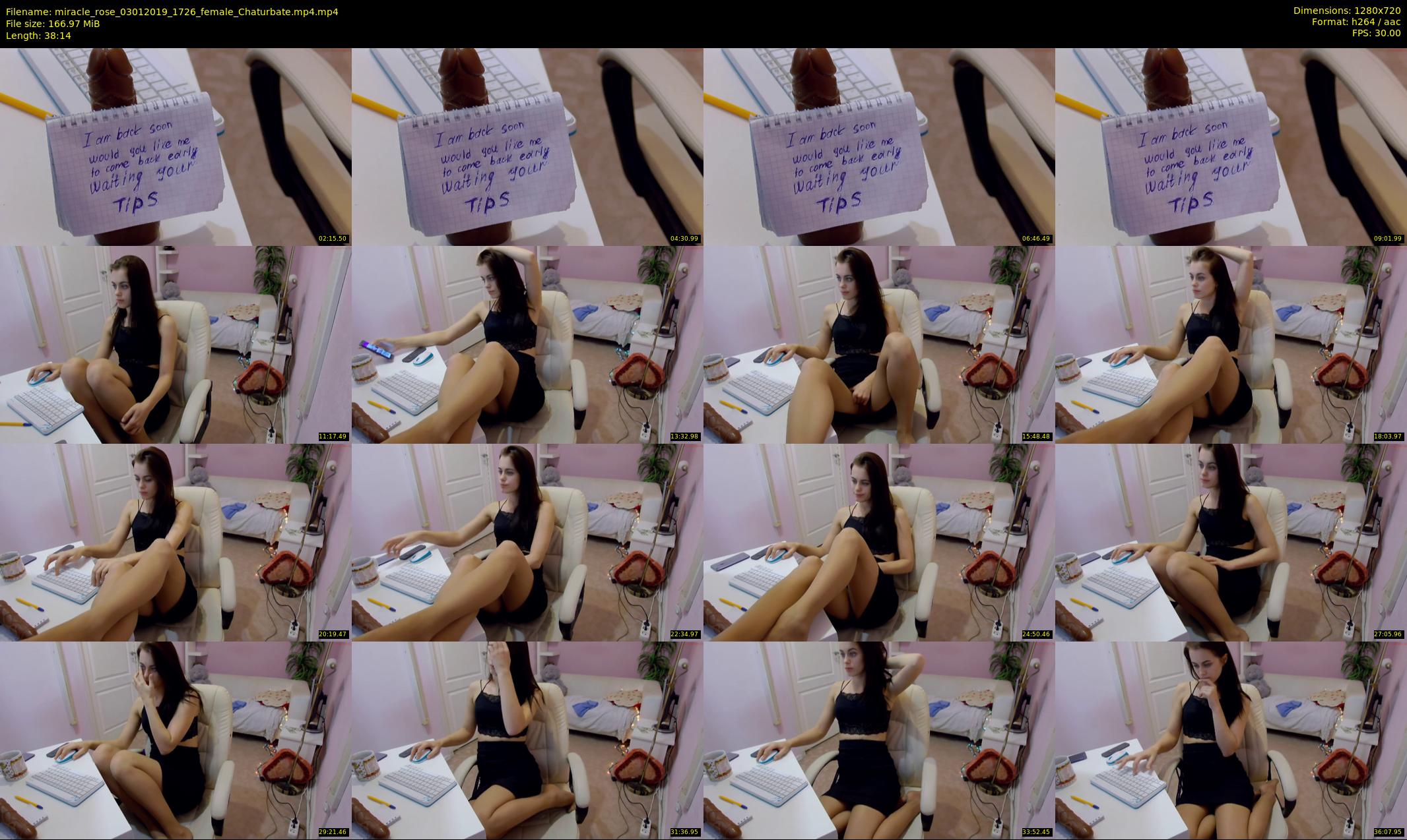 miracle_rose — 39 minute Chaturbate female cam show recording, 720p, Jan 3, 2019
