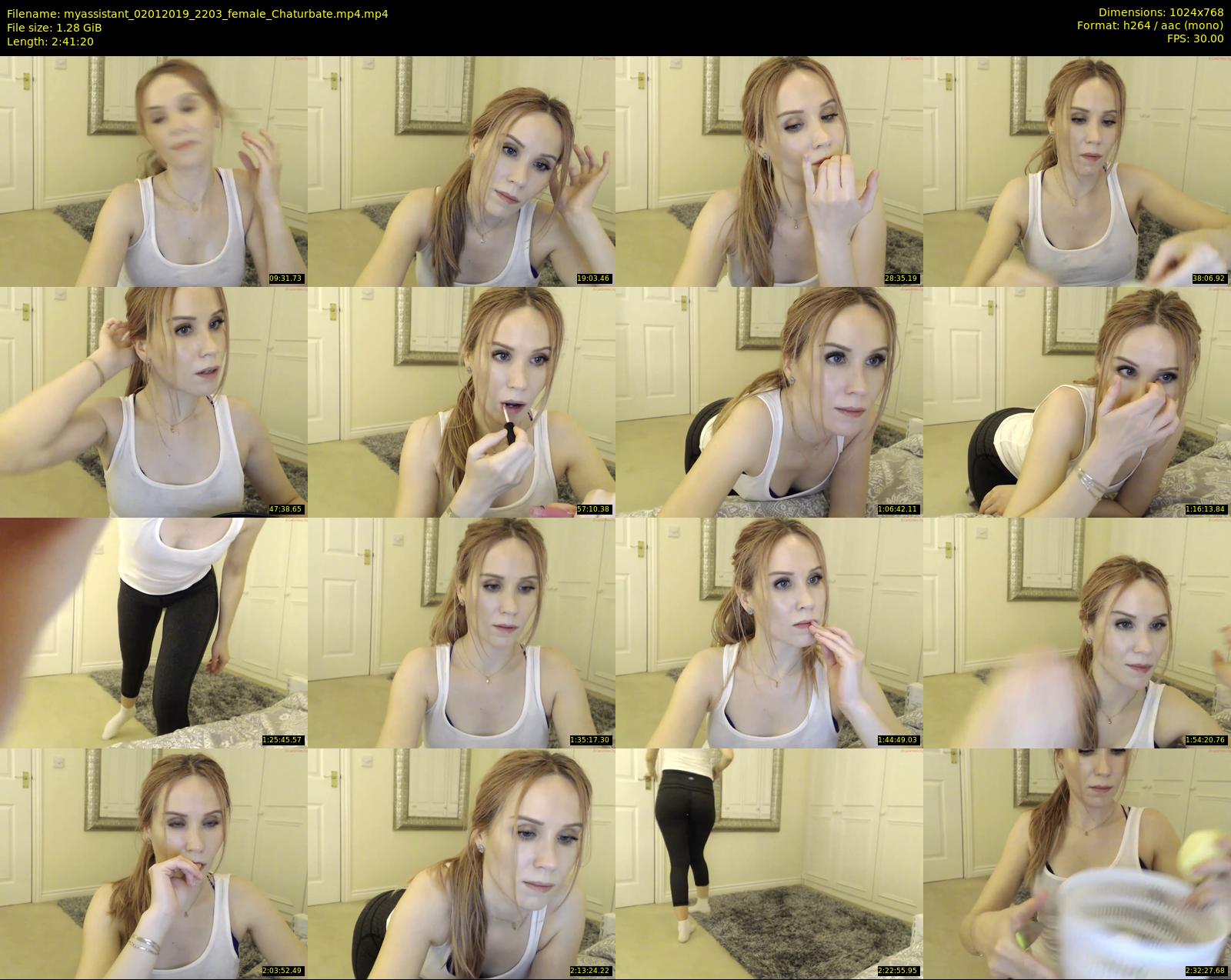 myassistant — 162 minute Chaturbate female cam show recording, 720p, Jan 2, 2019