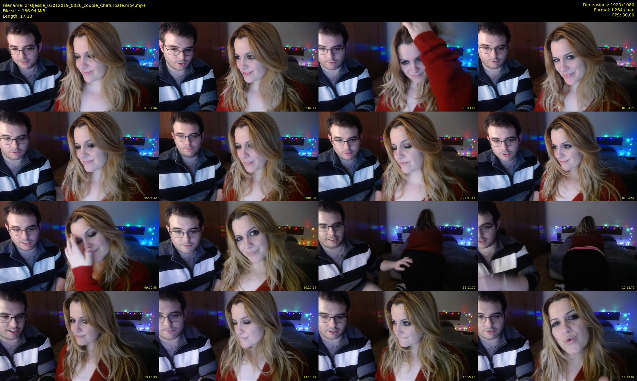 oraljessie — 18 minute Chaturbate couple cam show recording, 1080p, Jan 3, 2019