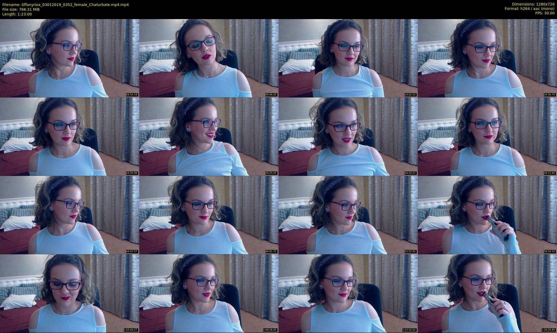 tiffanyriox — 83 minute Chaturbate female cam show recording, 720p, Jan 3, 2019