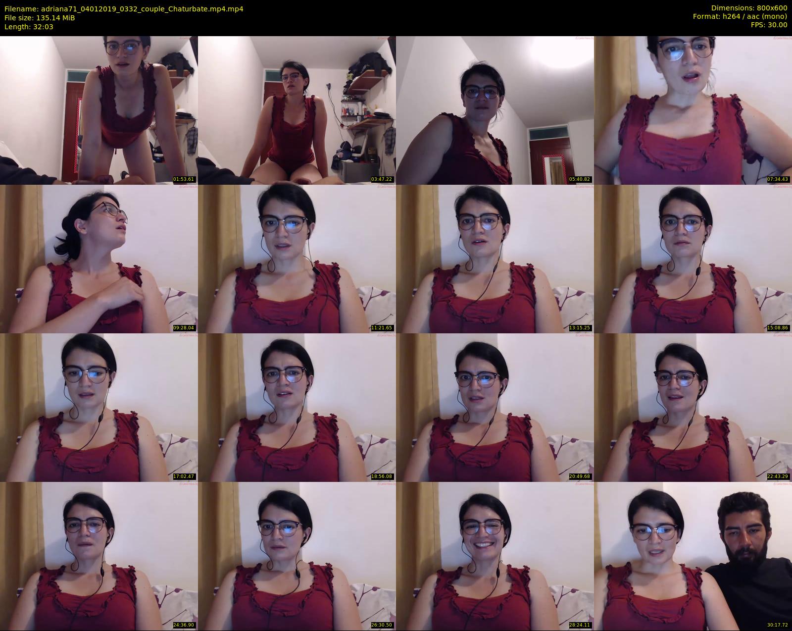 adriana71 — 33 minute Chaturbate couple cam show recording, 480p, Jan 4, 2019