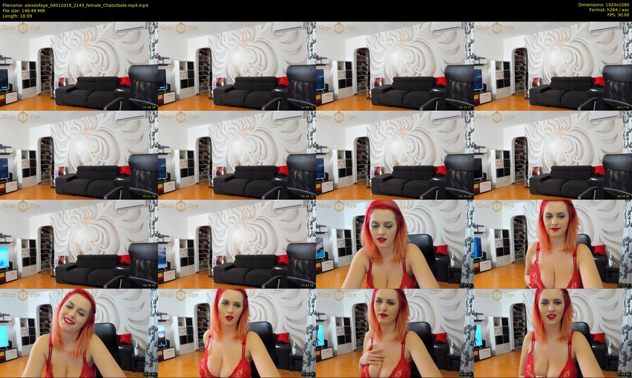alexsisfaye — 19 minute Chaturbate female cam show recording, 1080p, Jan 4, 2019