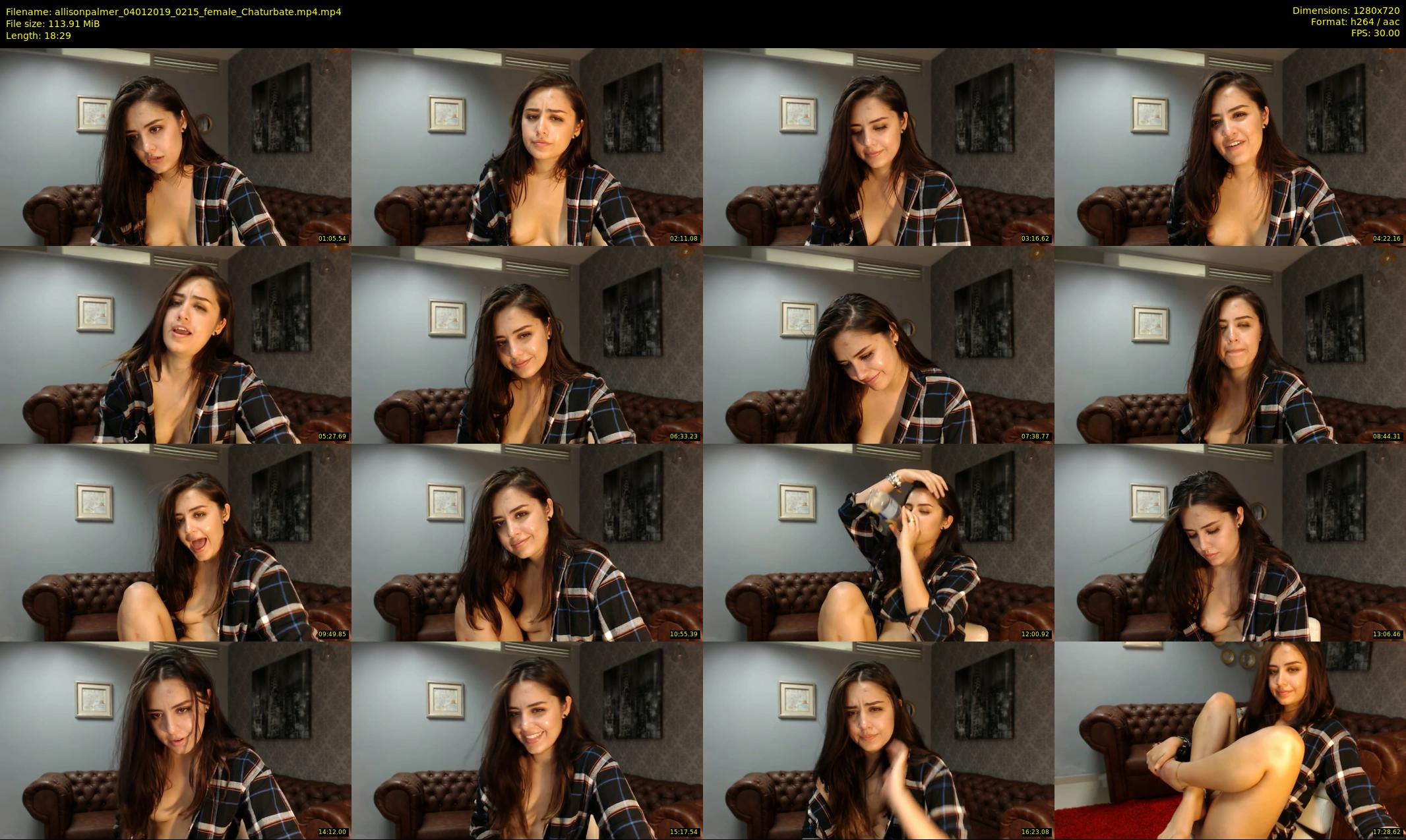 allisonpalmer — 19 minute Chaturbate female cam show recording, 720p, Jan 4, 2019
