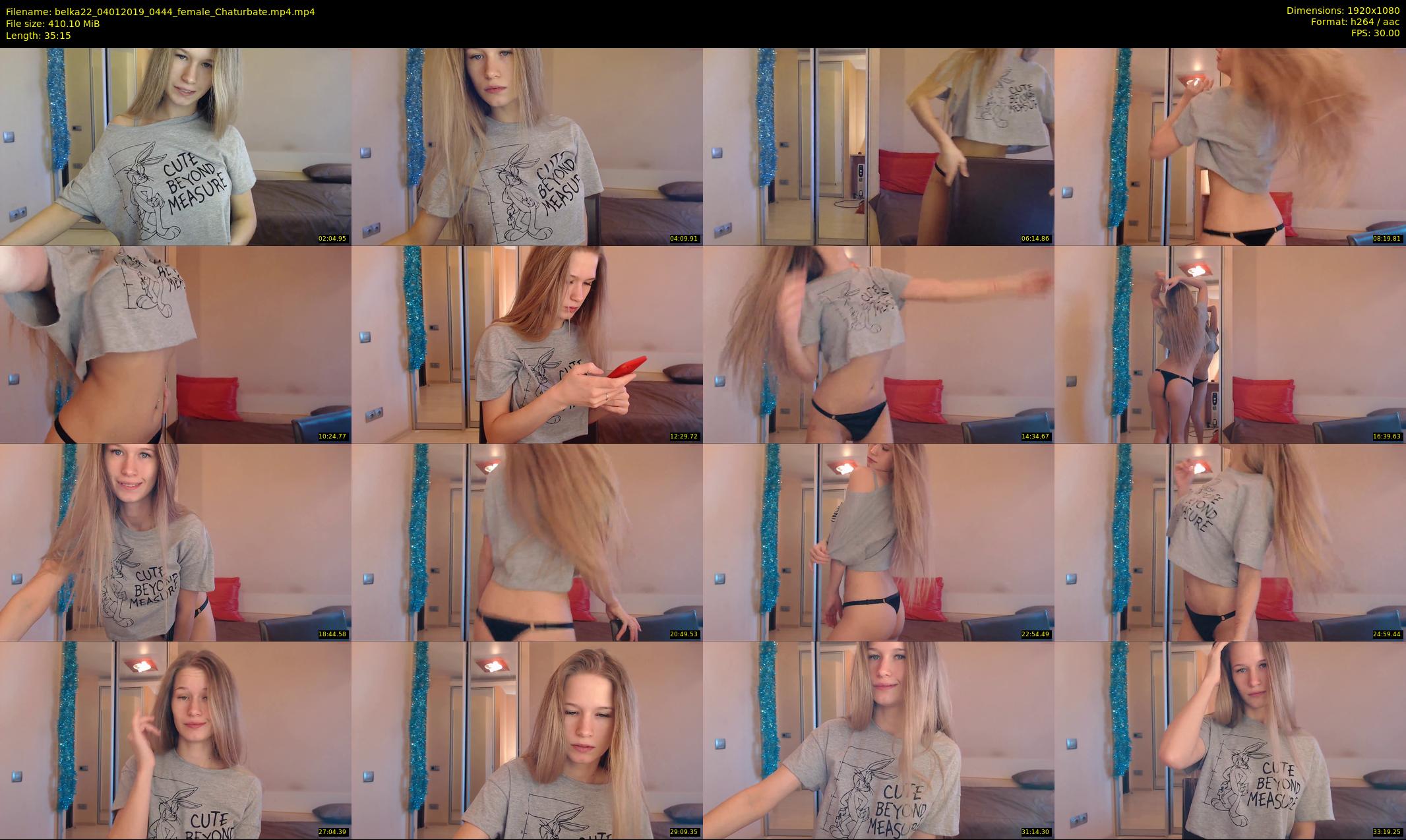 belka22 — 36 minute Chaturbate female cam show recording, 1080p, Jan 4, 2019