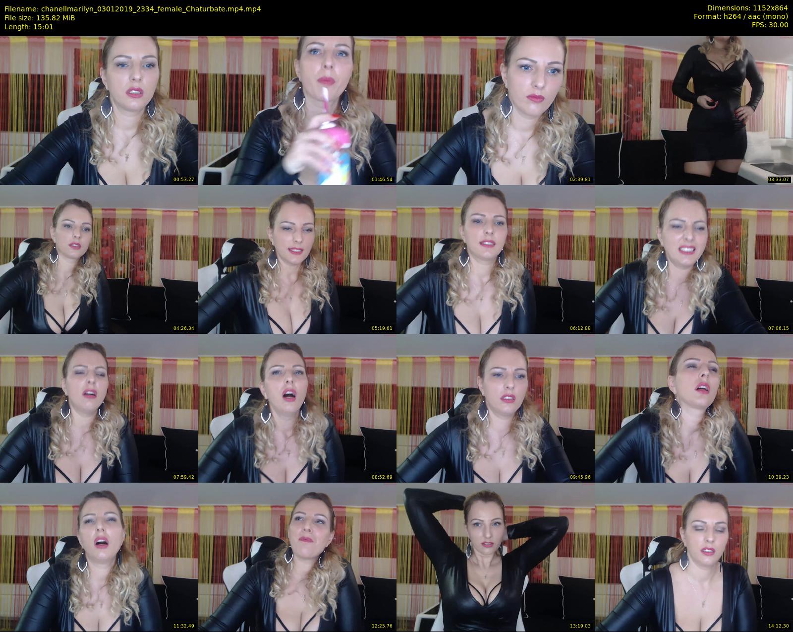 chanellmarilyn — 16 minute Chaturbate female cam show recording, 720p, Jan 3, 2019