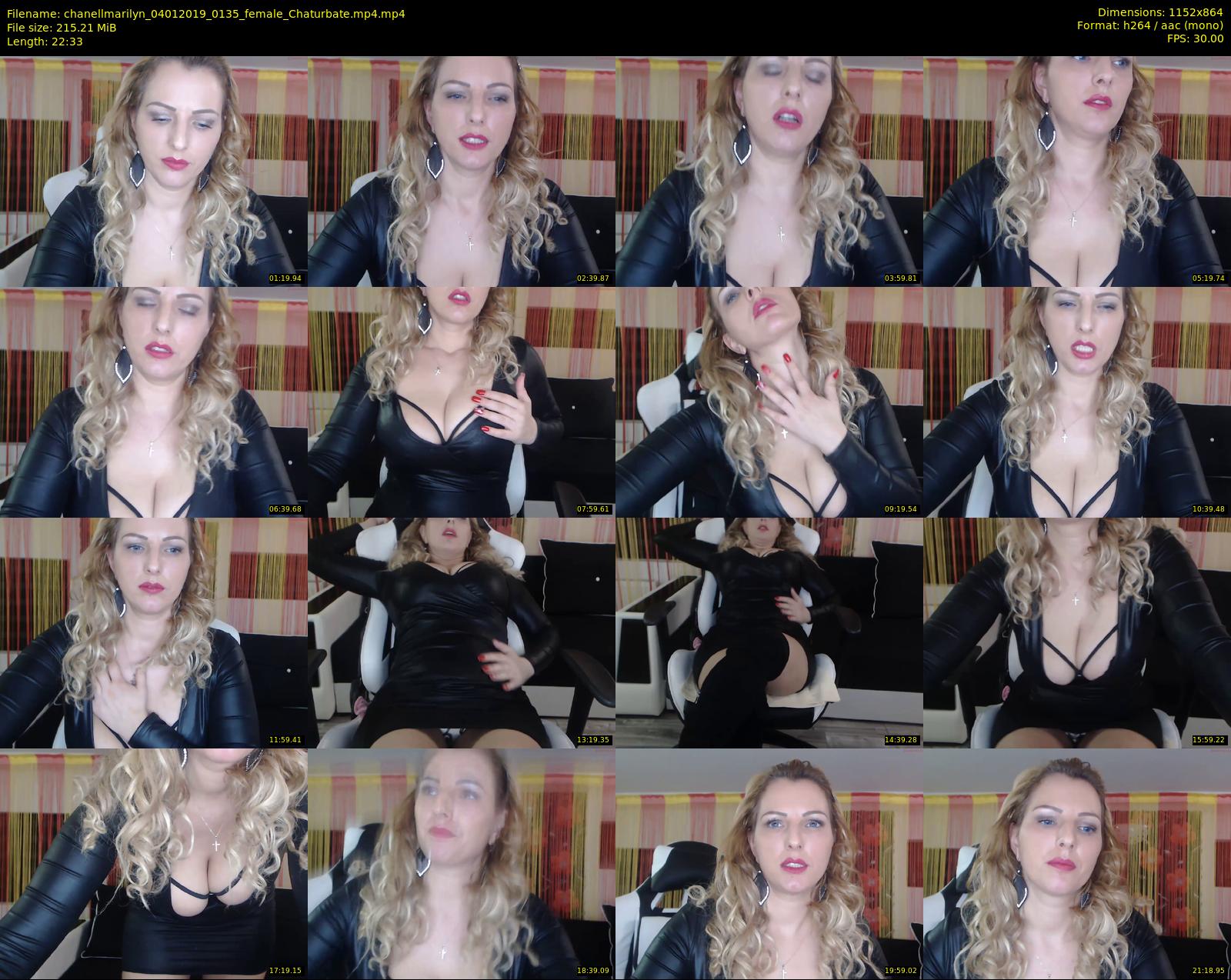 chanellmarilyn — 23 minute Chaturbate female cam show recording, 720p, Jan 4, 2019