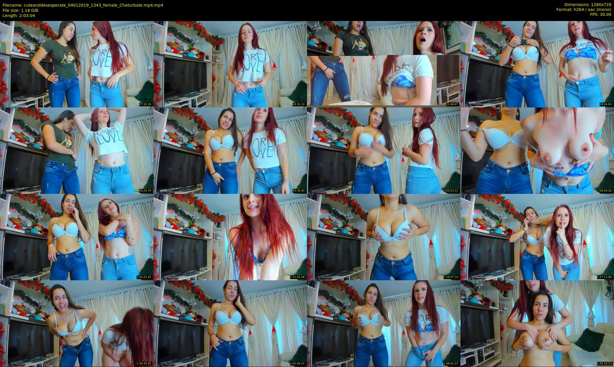 cuteanddesesperate — 124 minute Chaturbate female cam show recording, 720p, Jan 4, 2019