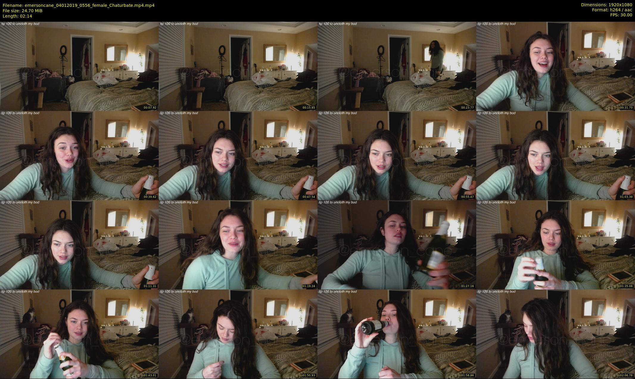 emersoncane — 3 minute Chaturbate female cam show recording, 1080p, Jan 4, 2019
