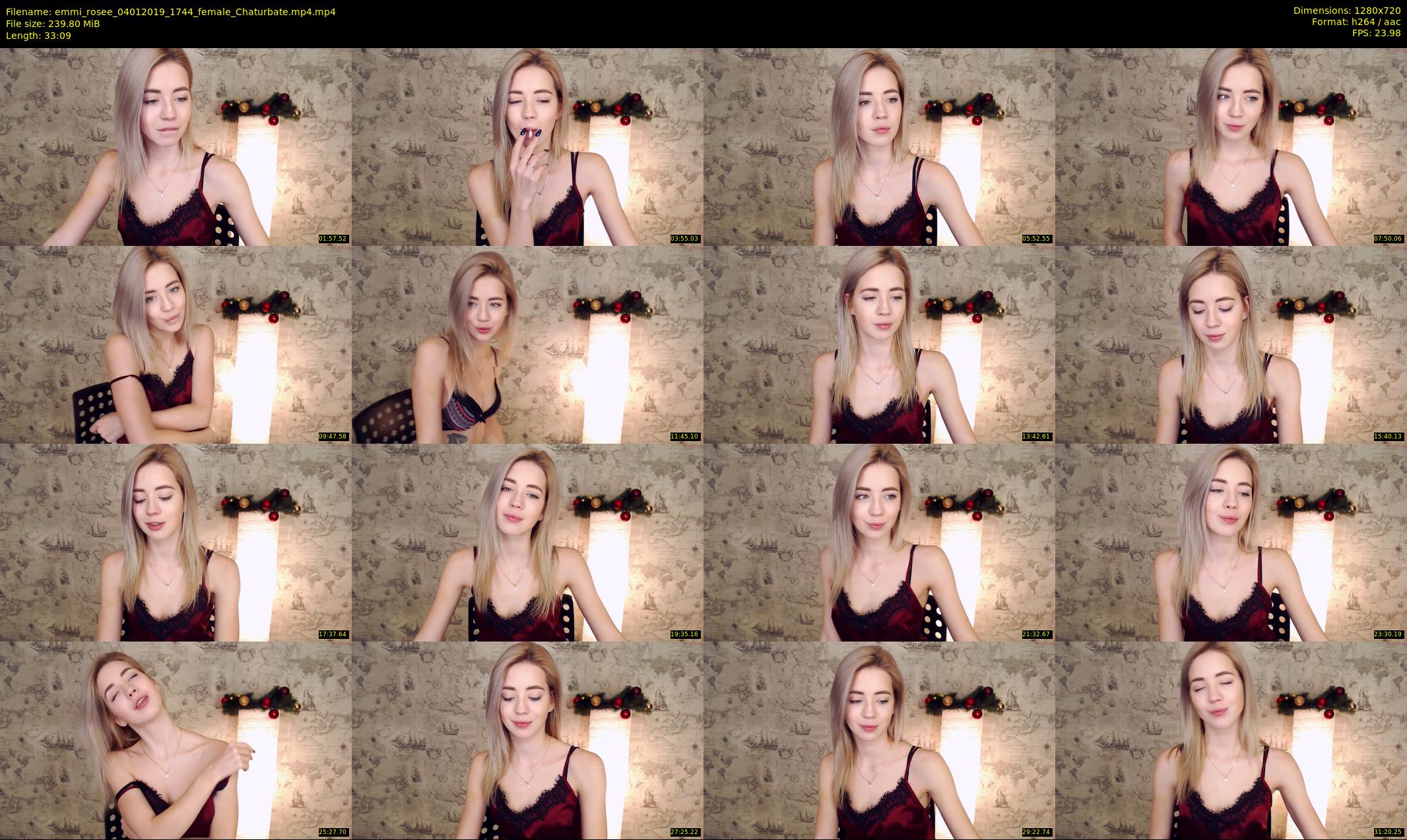 emmi_rosee — 34 minute Chaturbate female cam show recording, 720p, Jan 4, 2019