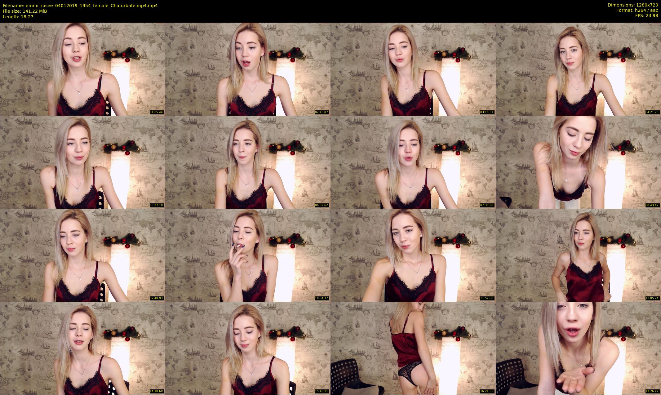 emmi_rosee — 19 minute Chaturbate female cam show recording, 720p, Jan 4, 2019