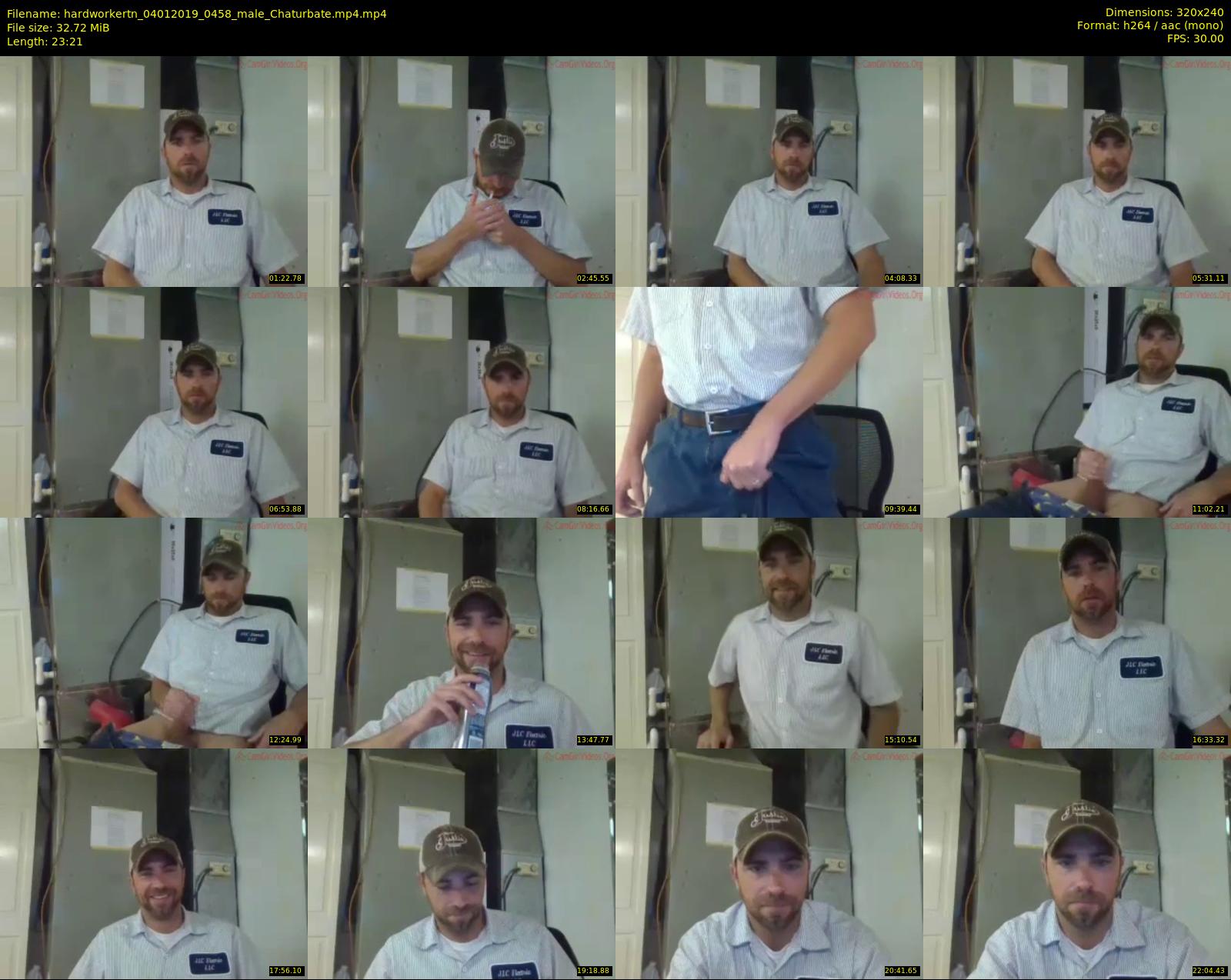 hardworkertn — 24 minute Chaturbate male cam show recording, SD, Jan 4, 2019