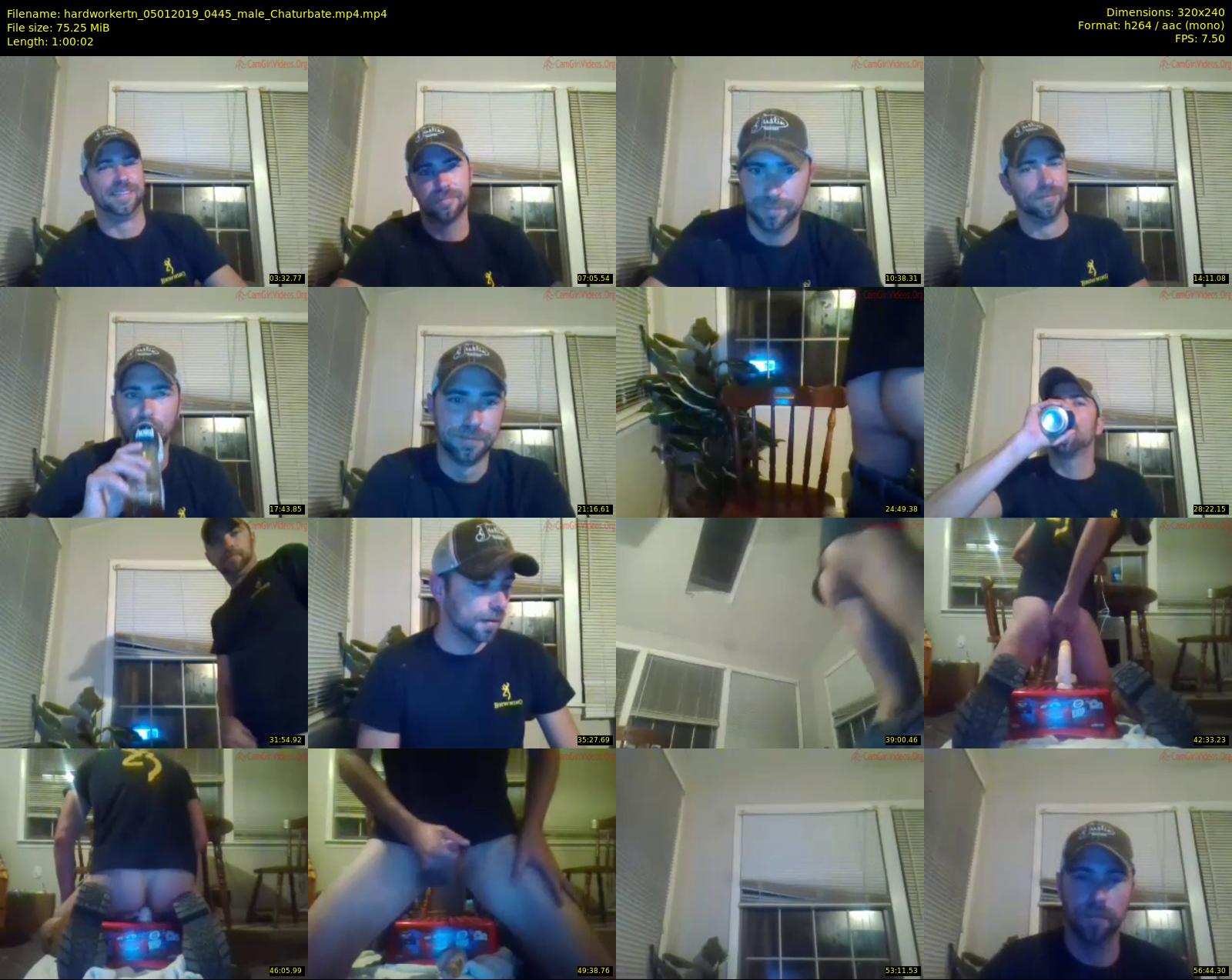 hardworkertn — 61 minute Chaturbate male cam show recording, SD, Jan 5, 2019