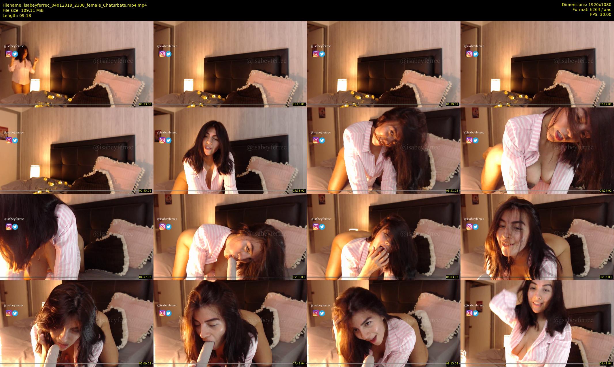 isabeyferrec — 10 minute Chaturbate female cam show recording, 1080p, Jan 4, 2019