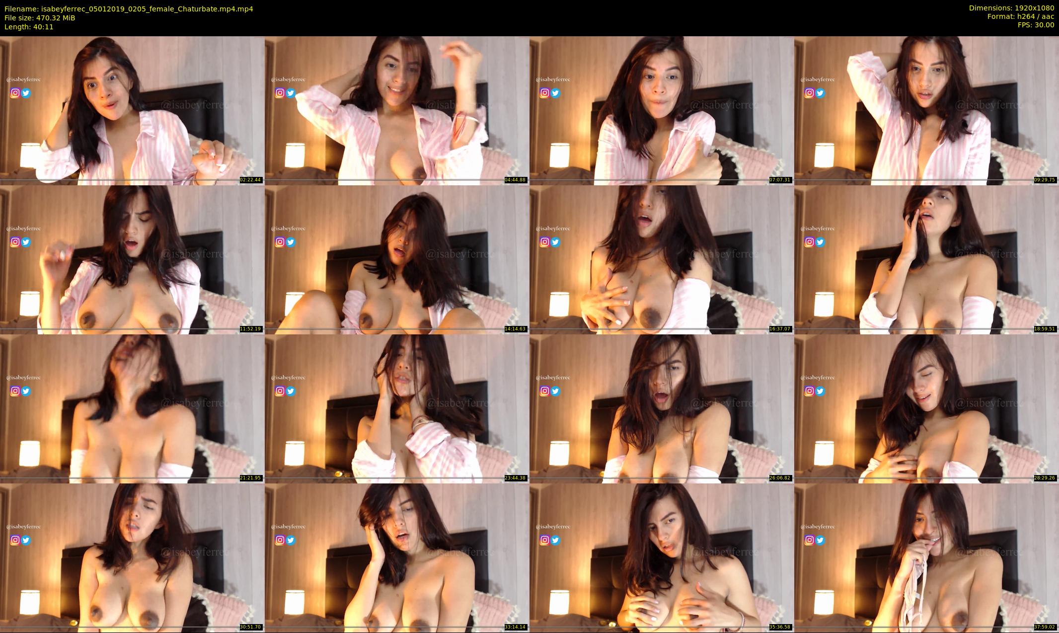 isabeyferrec — 41 minute Chaturbate female cam show recording, 1080p, Jan 5, 2019