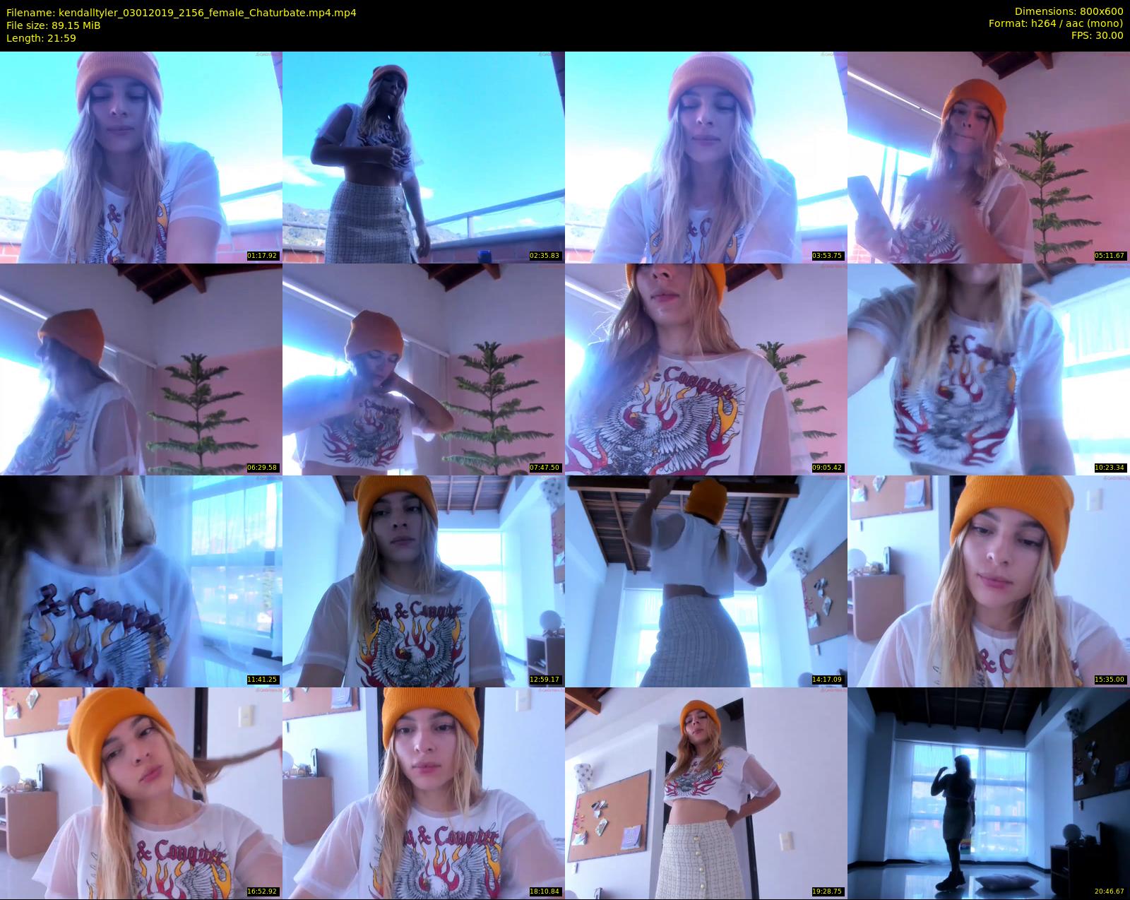 kendalltyler — 22 minute Chaturbate female cam show recording, 480p, Jan 3, 2019