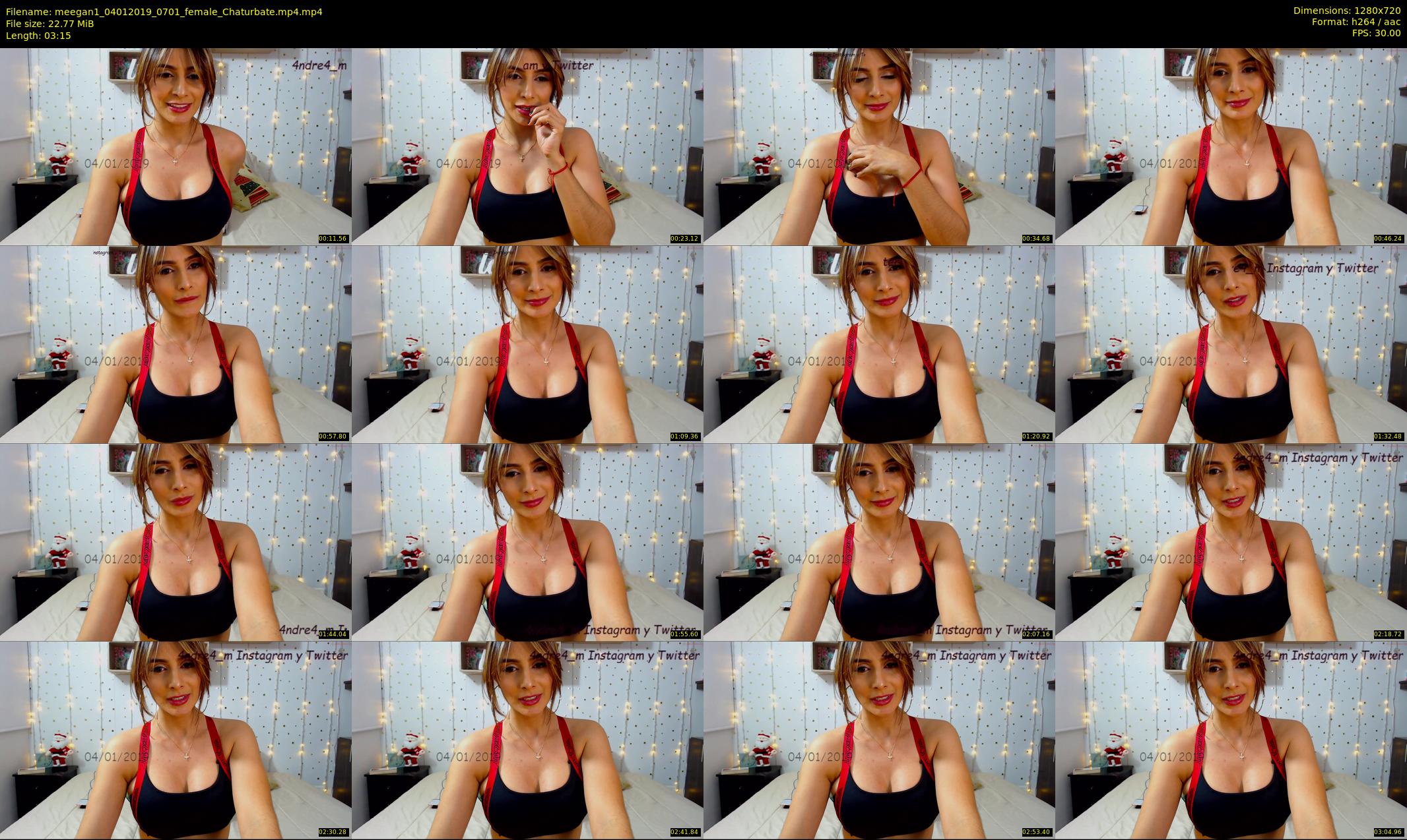 meegan1 — 4 minute Chaturbate female cam show recording, 720p, Jan 4, 2019