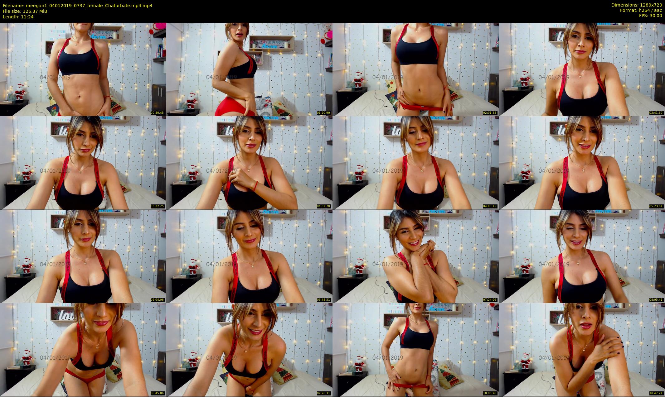 meegan1 — 12 minute Chaturbate female cam show recording, 720p, Jan 4, 2019