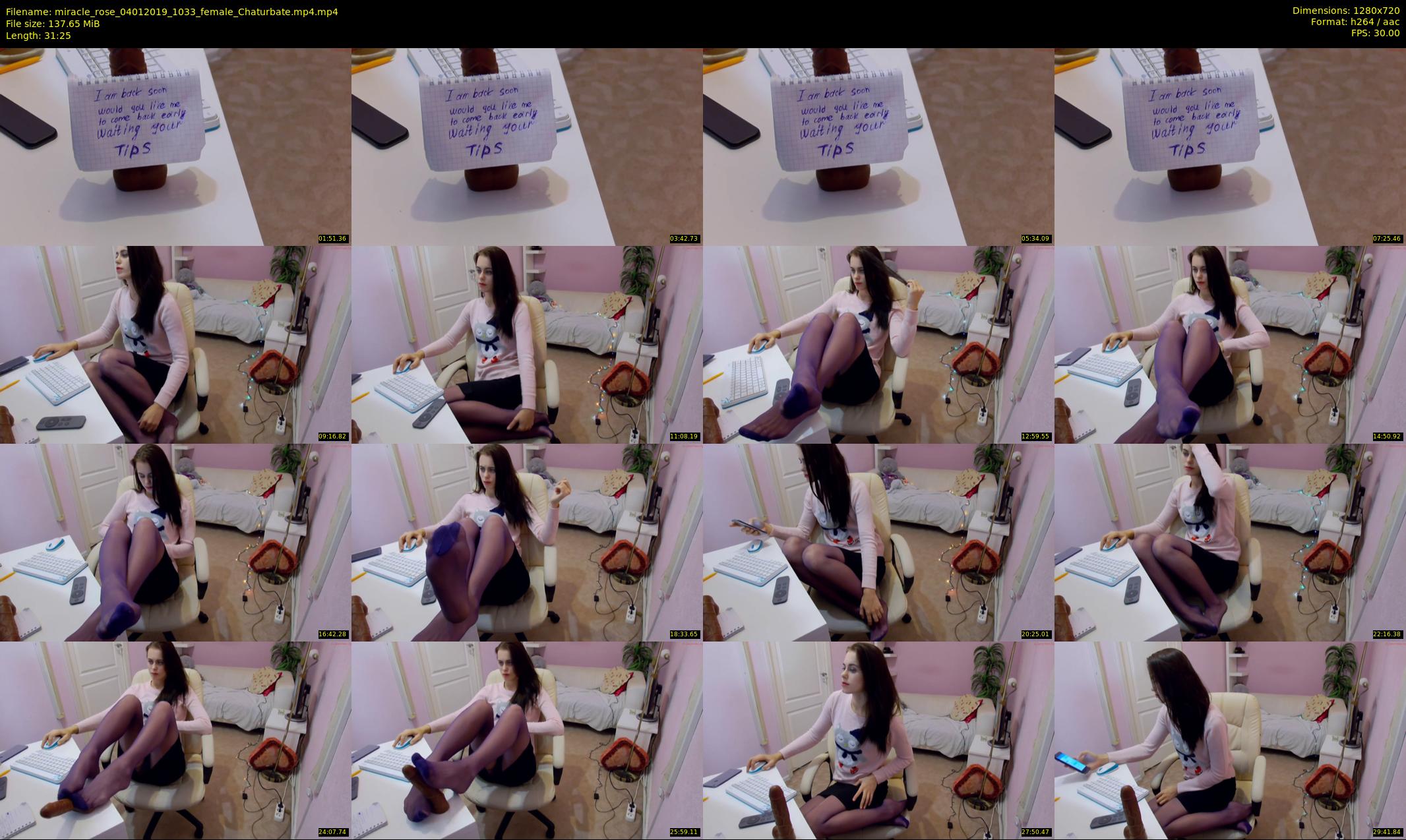 miracle_rose — 32 minute Chaturbate female cam show recording, 720p, Jan 4, 2019
