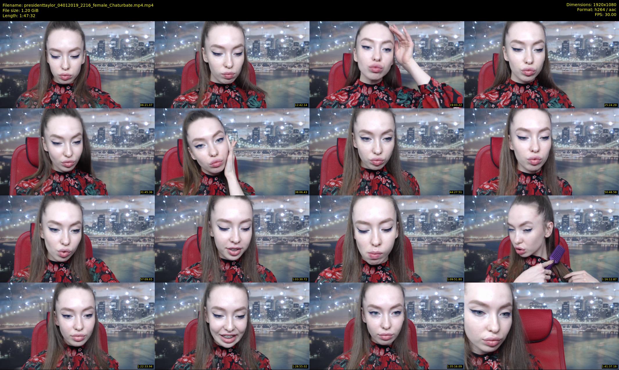 presidenttaylor — 108 minute Chaturbate female cam show recording, 1080p, Jan 4, 2019