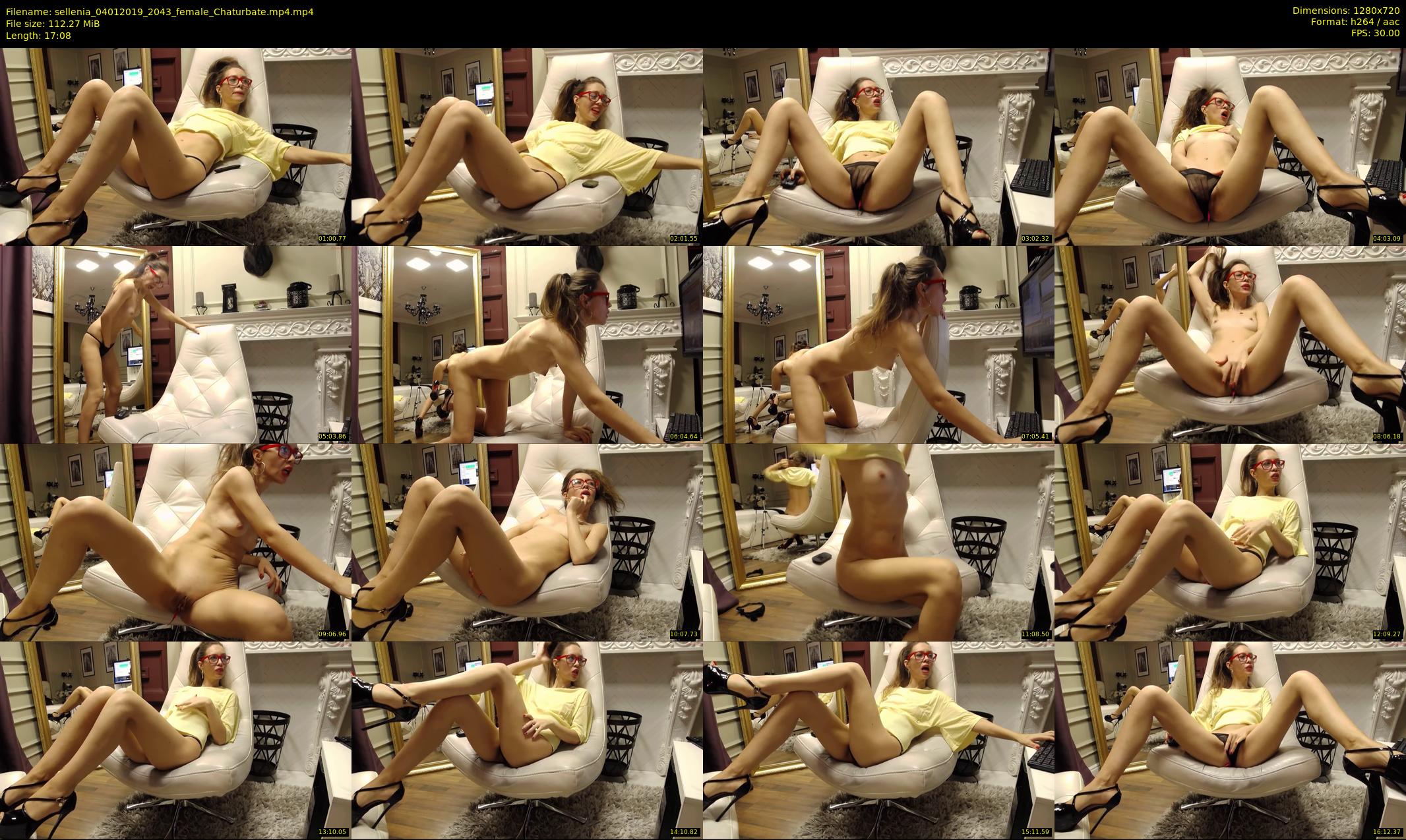 sellenia — 18 minute Chaturbate female cam show recording, 720p, Jan 4, 2019
