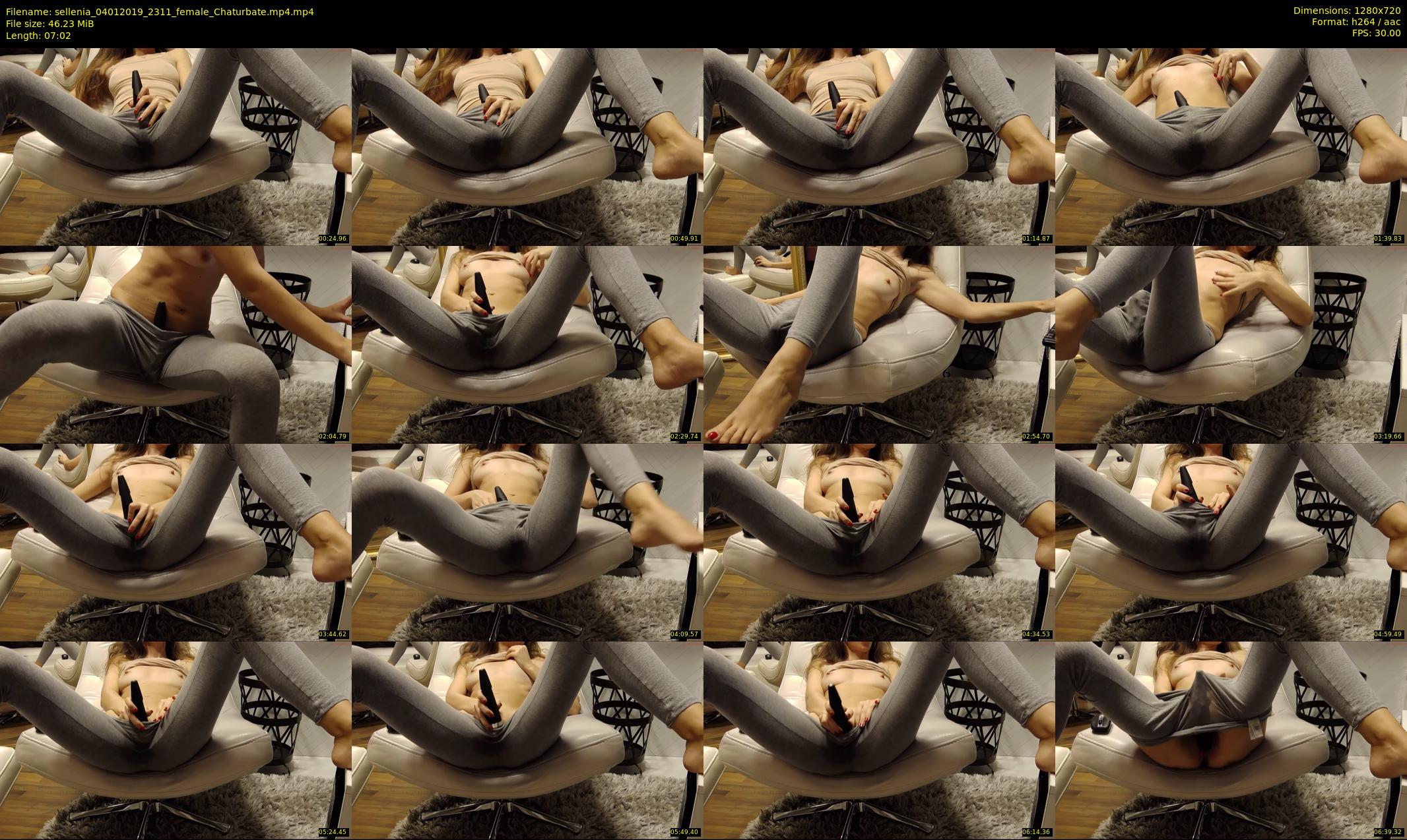 sellenia — 8 minute Chaturbate female cam show recording, 720p, Jan 4, 2019