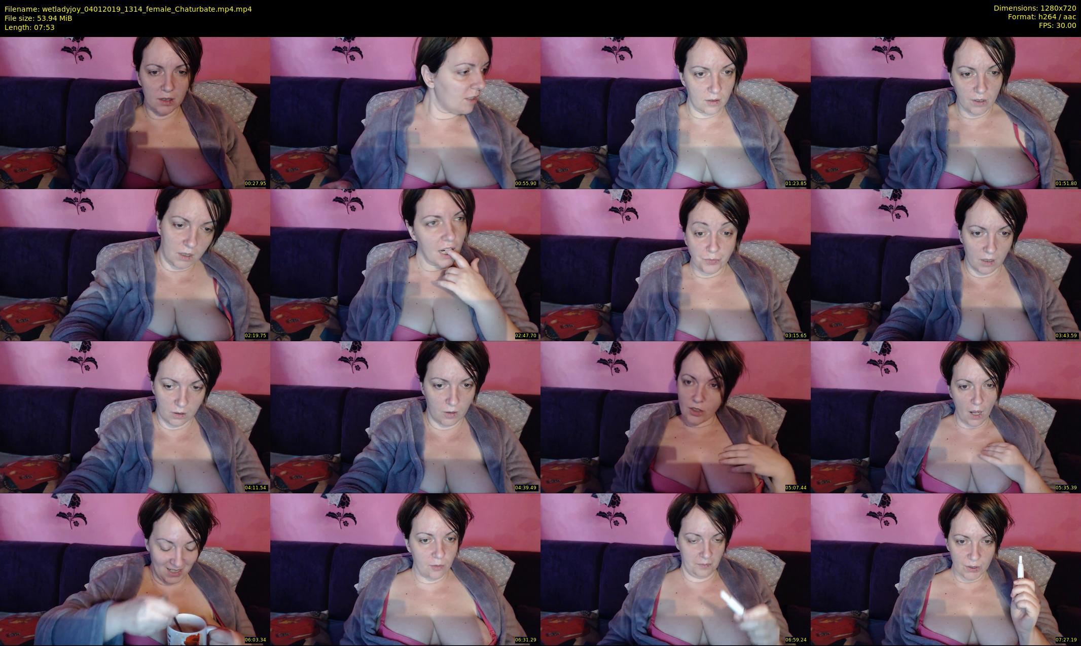 wetladyjoy — 8 minute Chaturbate female cam show recording, 720p, Jan 4, 2019