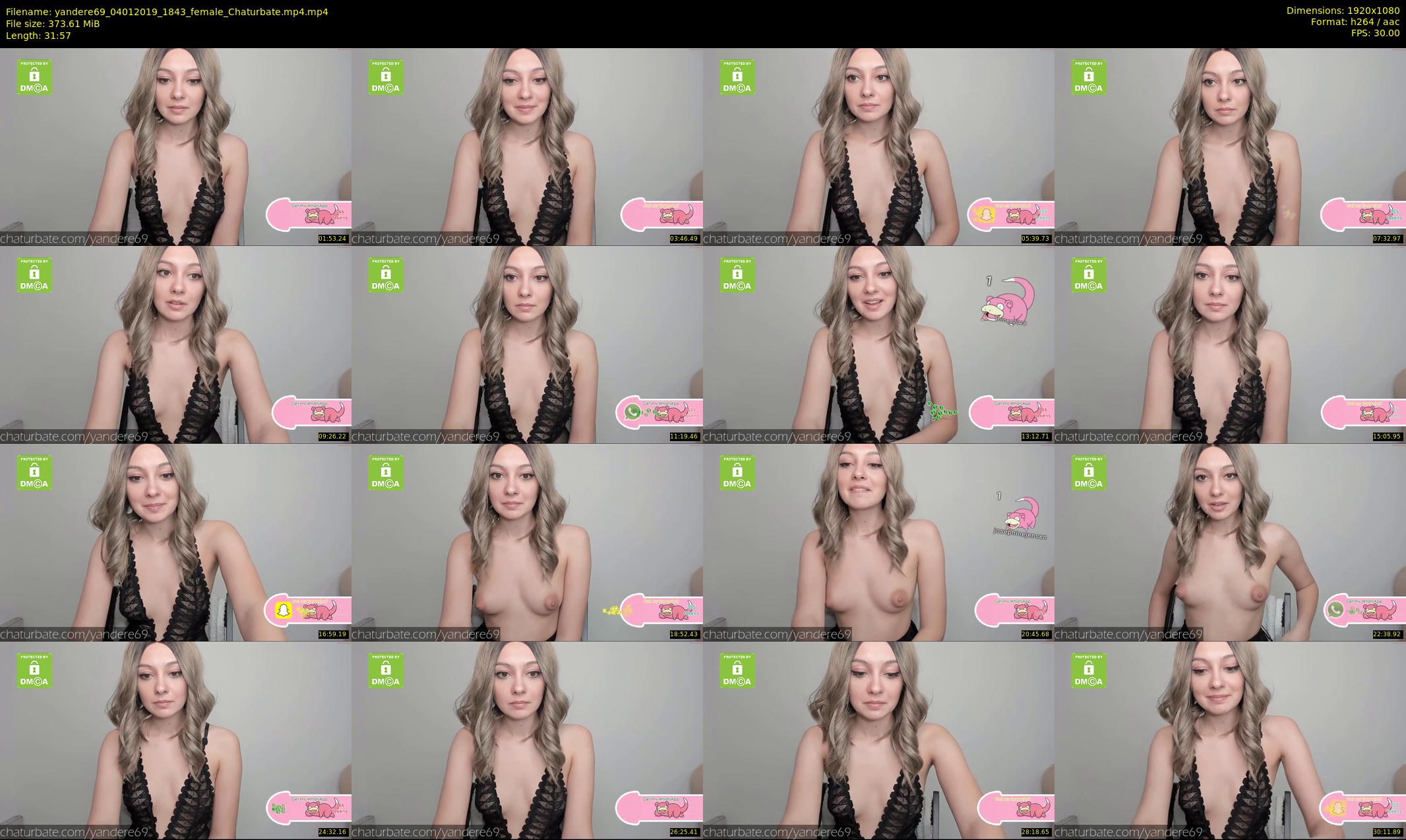 yandere69 — 32 minute Chaturbate female cam show recording, 1080p, Jan 4, 2019