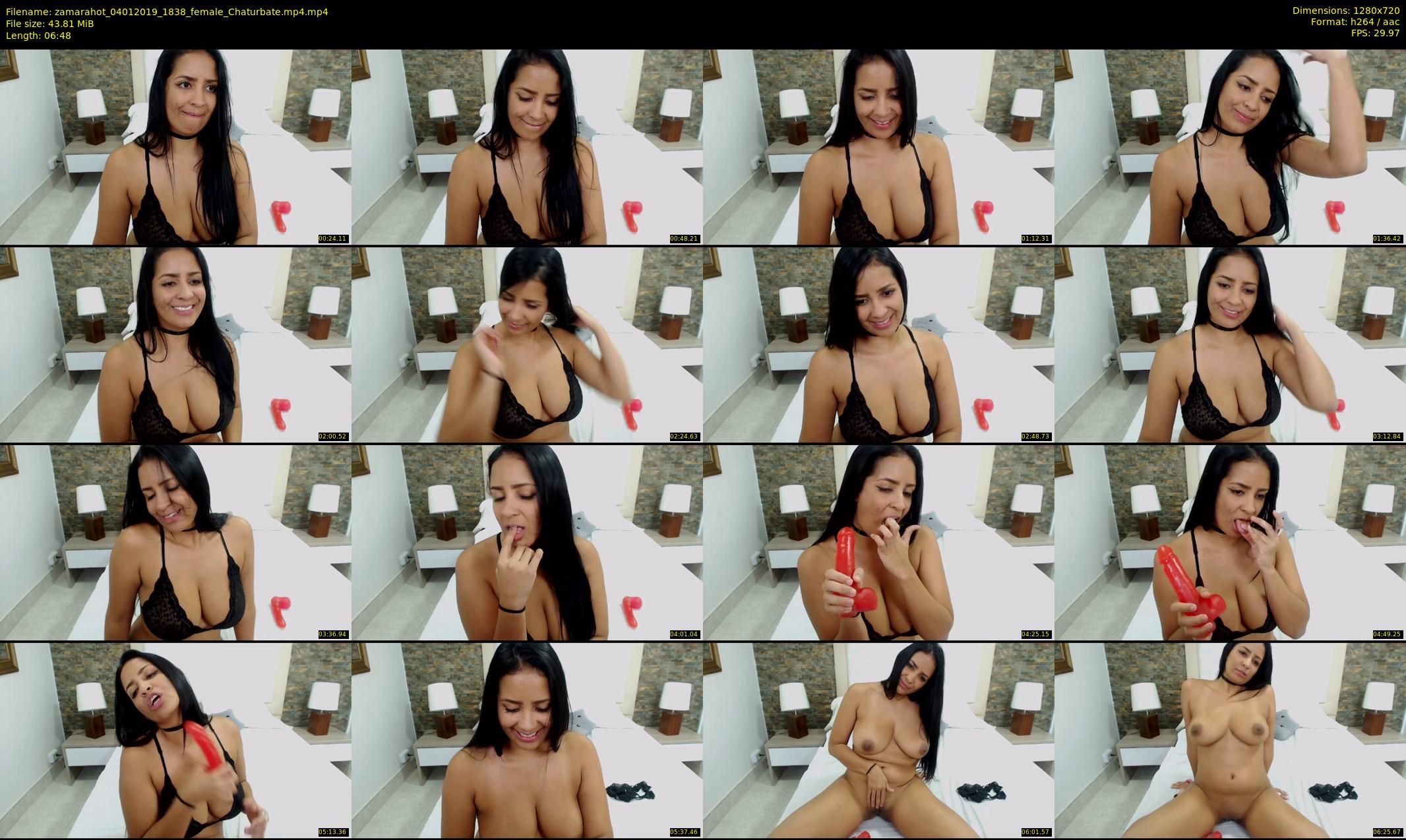 zamarahot — 7 minute Chaturbate female cam show recording, 720p, Jan 4, 2019