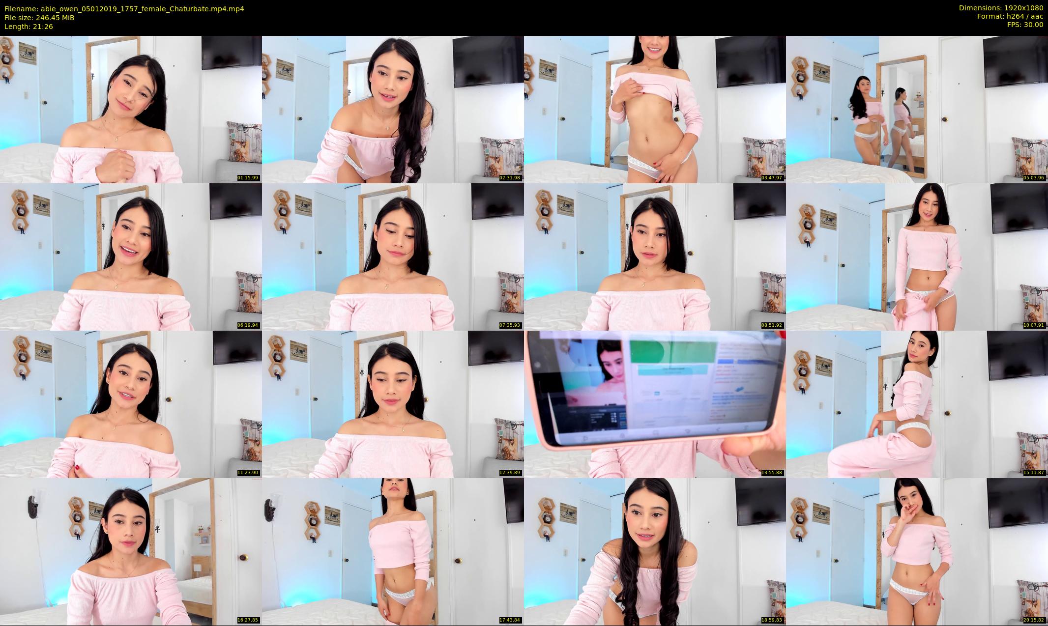abie_owen — 22 minute Chaturbate female cam show recording, 1080p, Jan 5, 2019