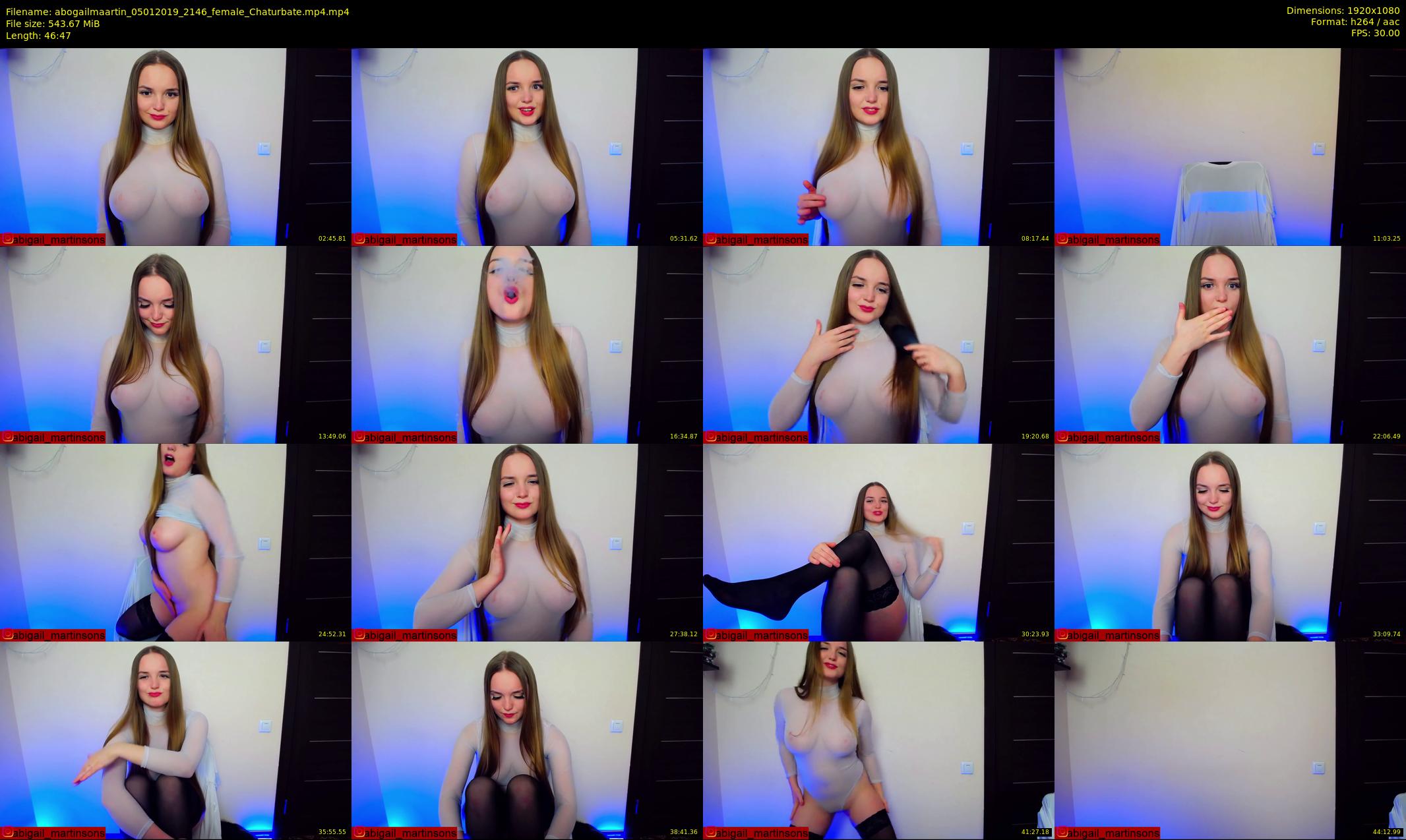 abogailmaartin — 47 minute Chaturbate female cam show recording, 1080p, Jan 5, 2019