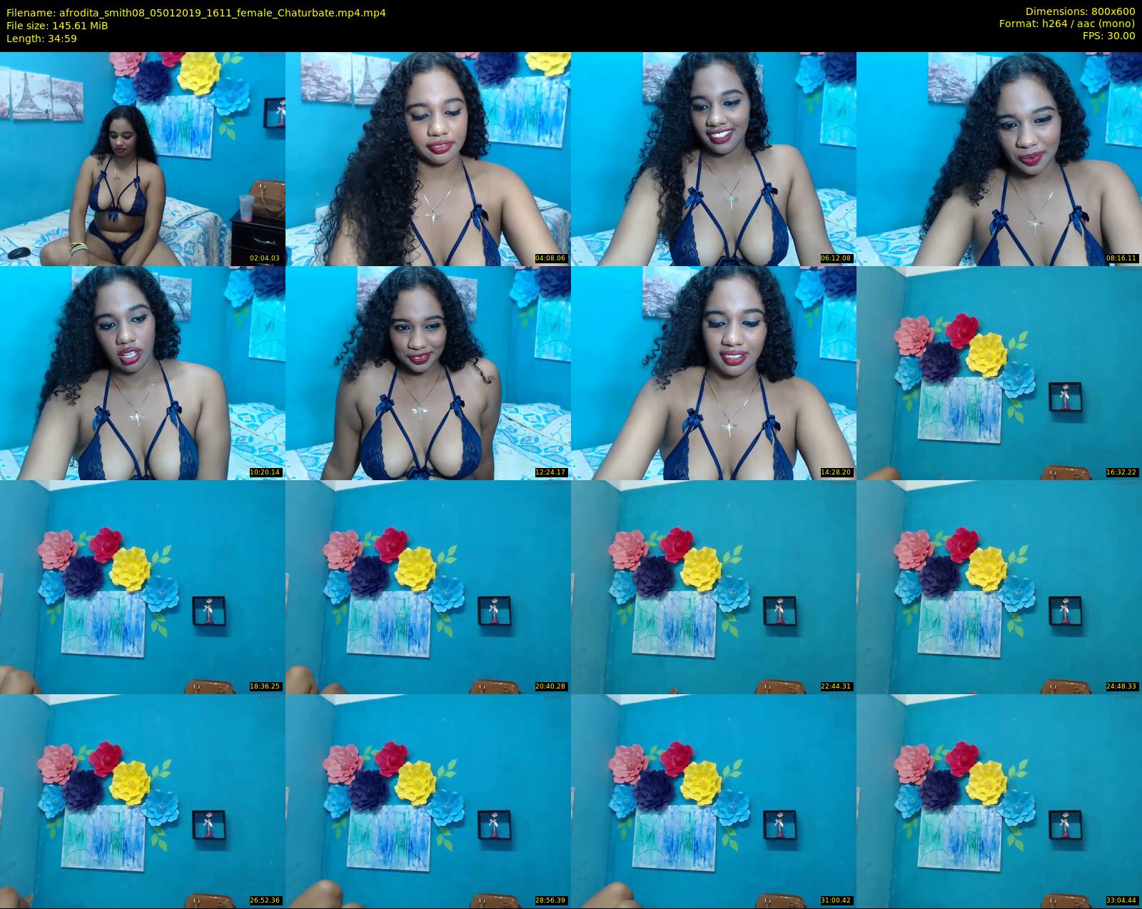 afrodita_smith08 — 35 minute Chaturbate female cam show recording, 480p, Jan 5, 2019