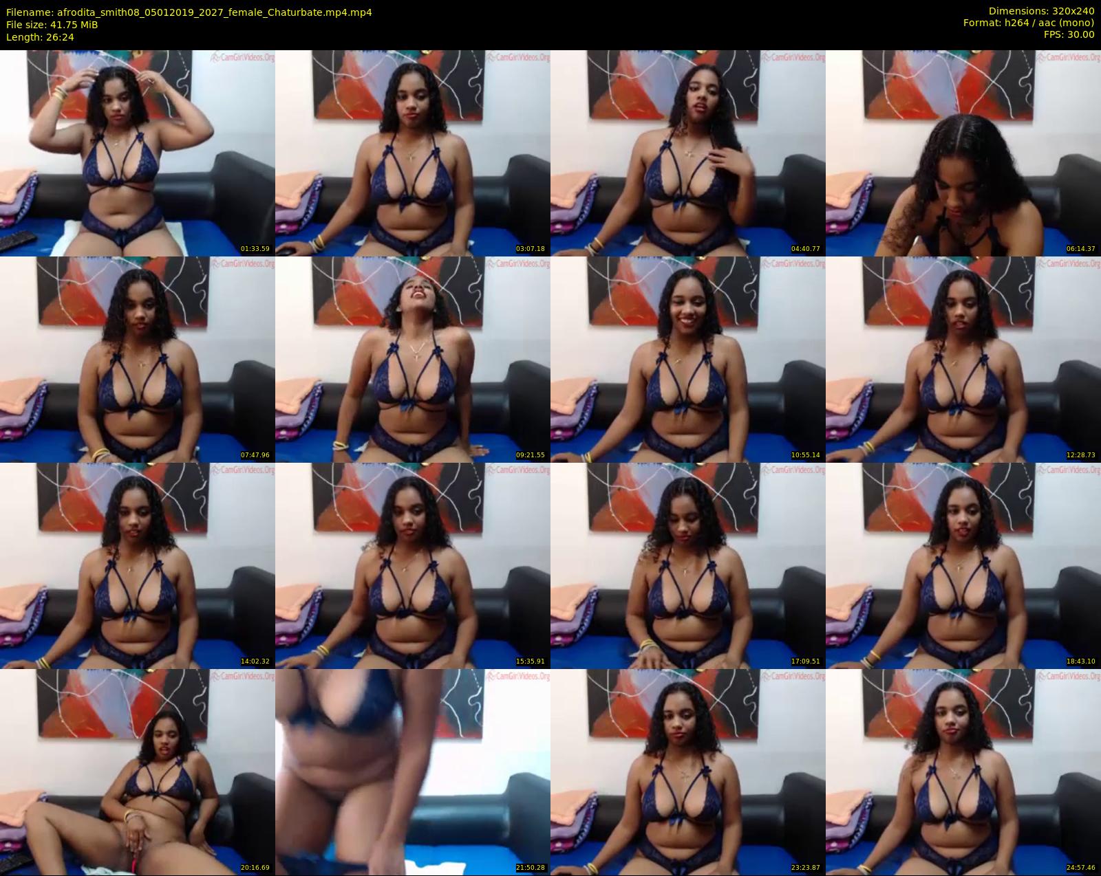 afrodita_smith08 — 27 minute Chaturbate female cam show recording, SD, Jan 5, 2019