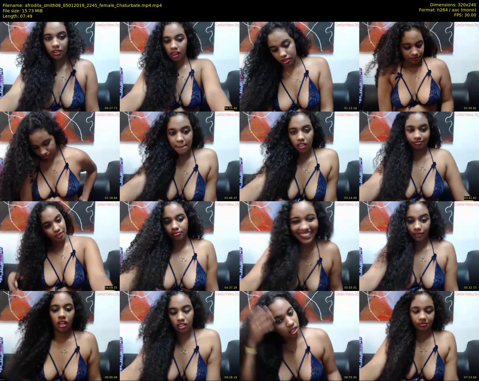 afrodita_smith08 — 8 minute Chaturbate female cam show recording, SD, Jan 5, 2019