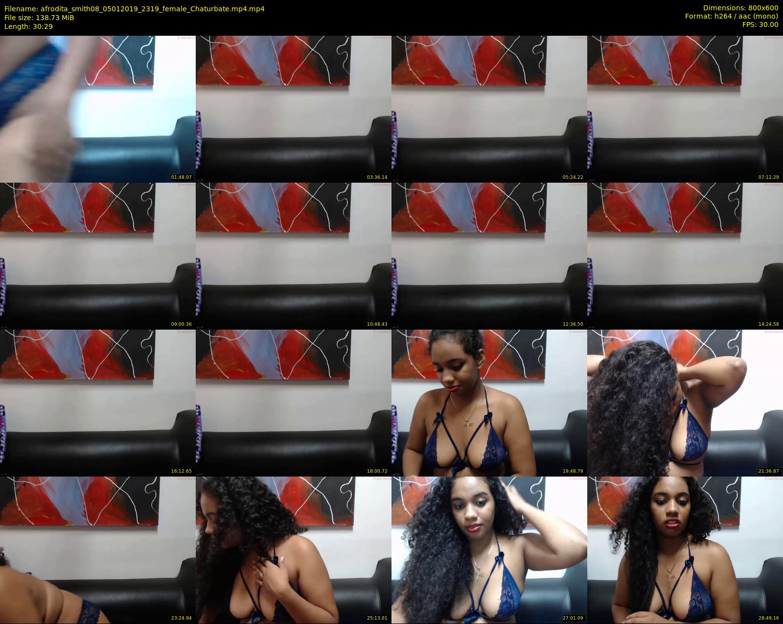 afrodita_smith08 — 31 minute Chaturbate female cam show recording, 480p, Jan 5, 2019