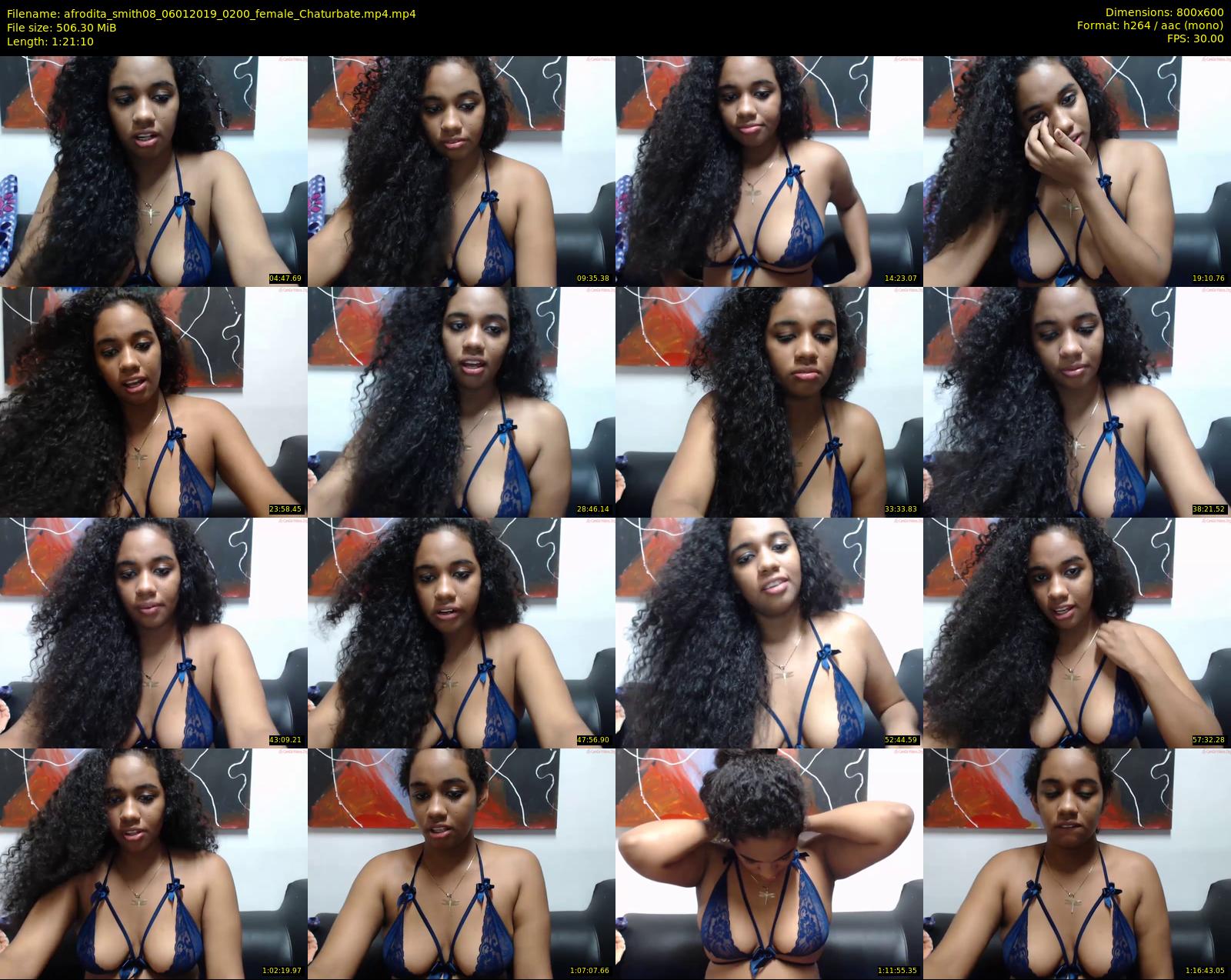afrodita_smith08 — 82 minute Chaturbate female cam show recording, 480p, Jan 6, 2019