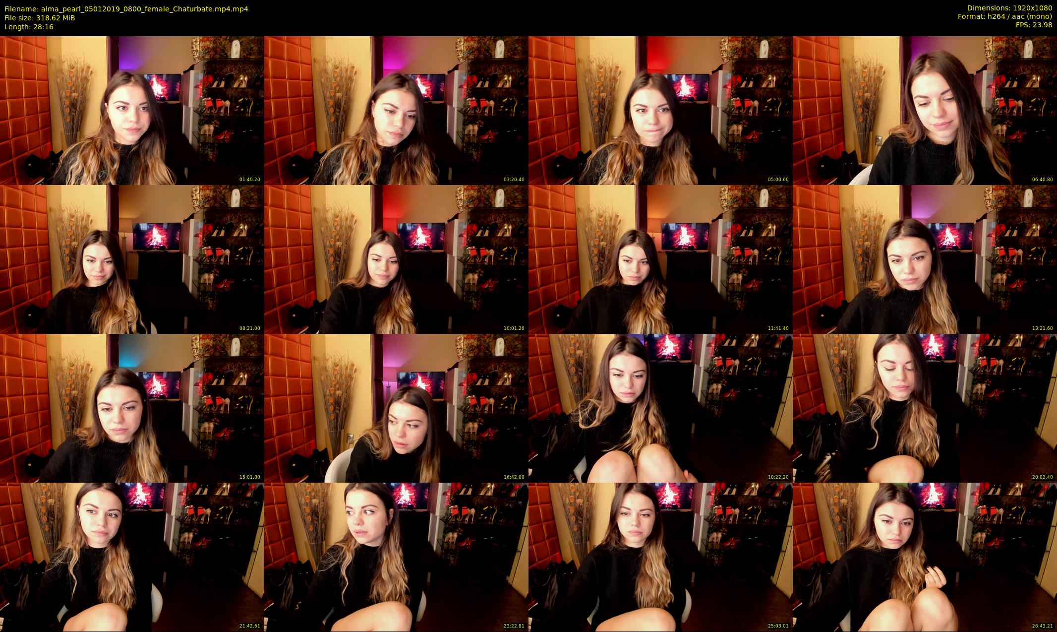 alma_pearl — 29 minute Chaturbate female cam show recording, 1080p, Jan 5, 2019
