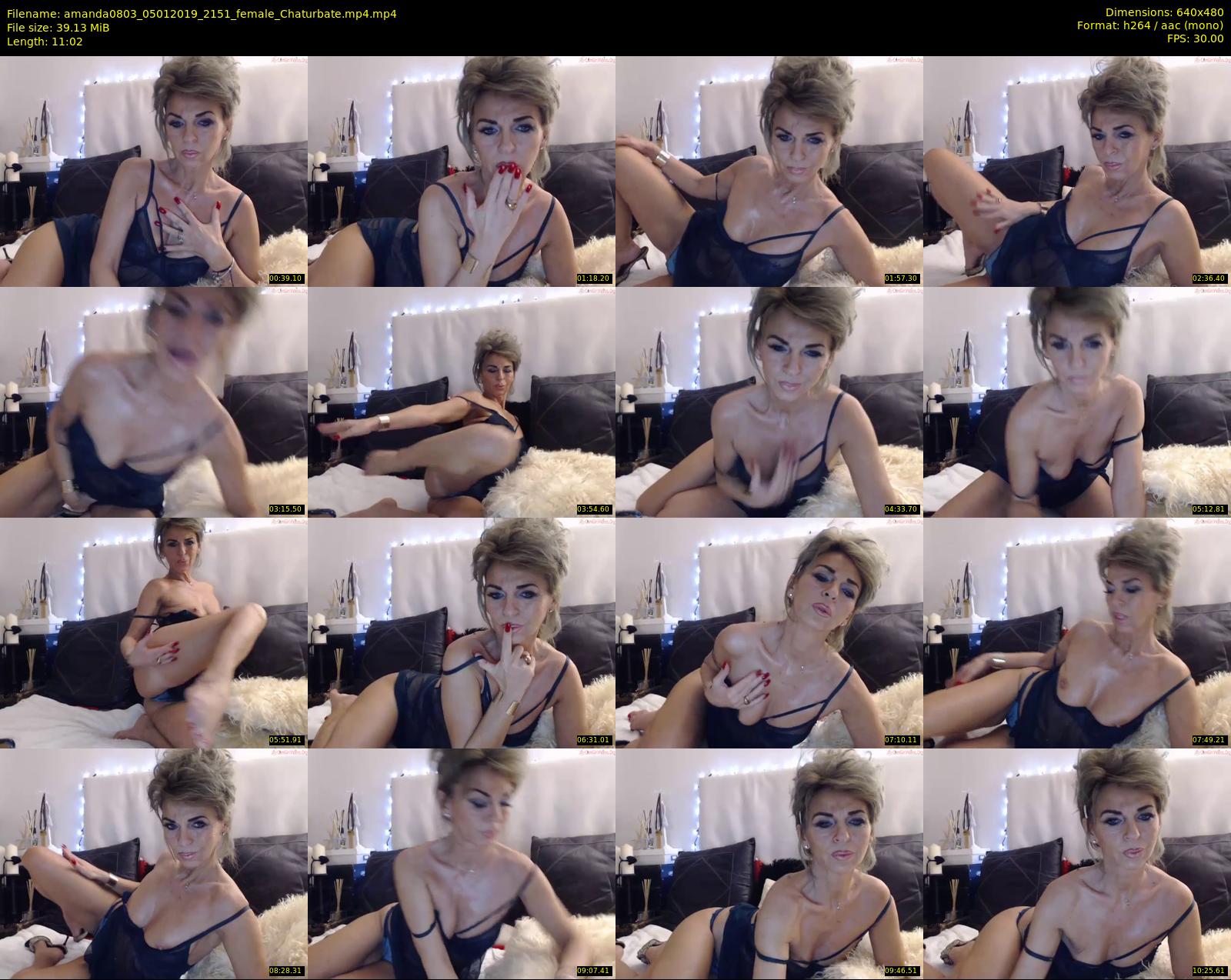 amanda0803 — 12 minute Chaturbate female cam show recording, 480p, Jan 5, 2019