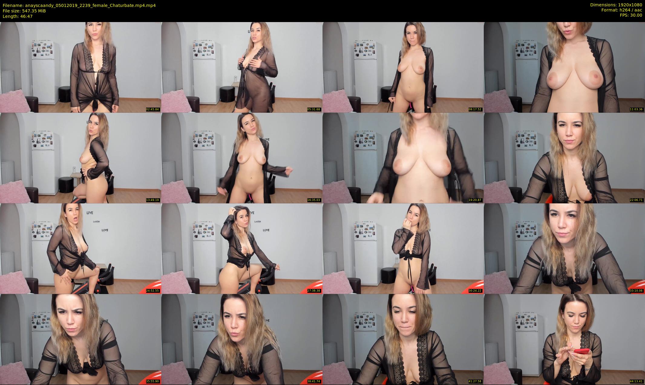 anayscaandy — 47 minute Chaturbate female cam show recording, 1080p, Jan 5, 2019