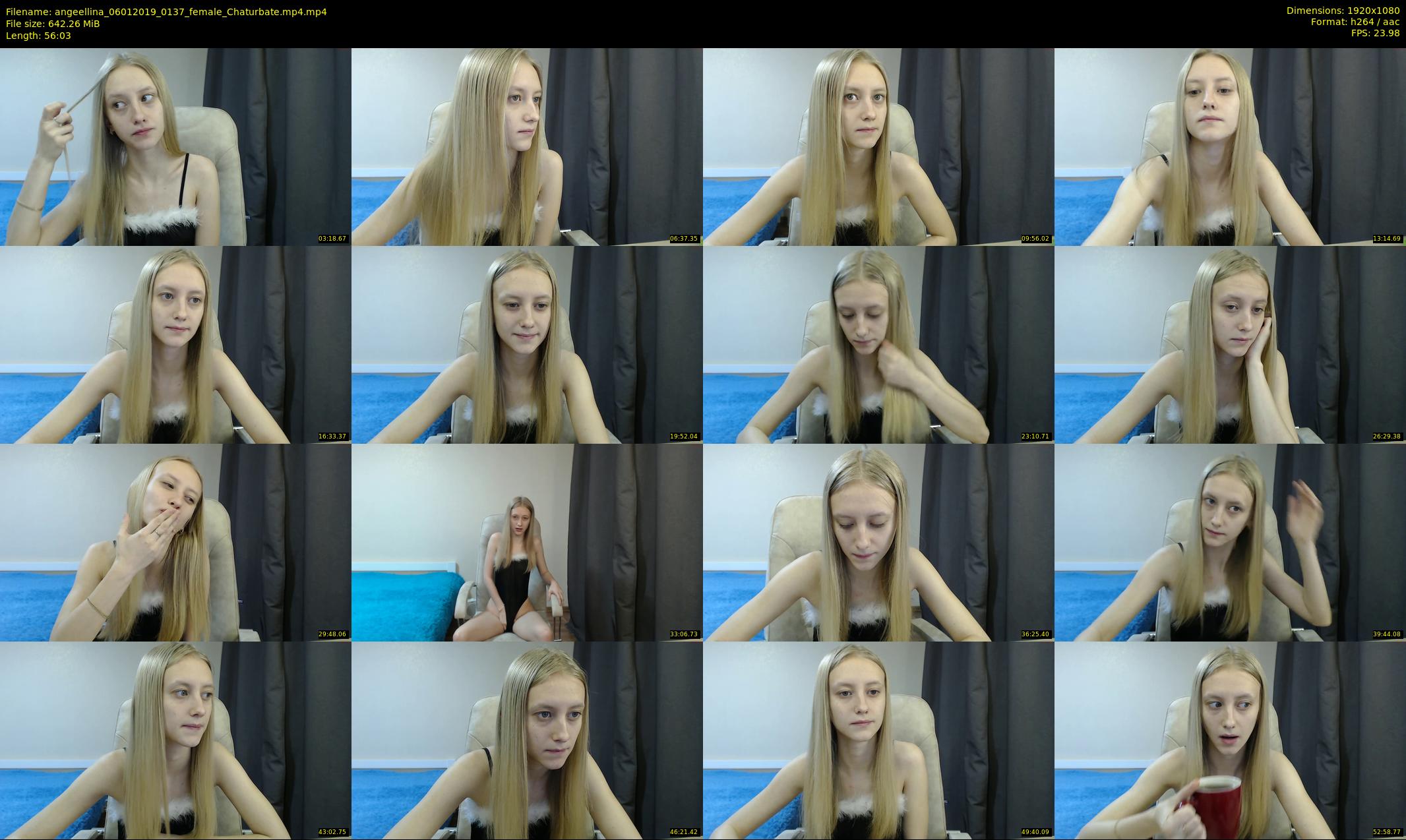 angeellina — 57 minute Chaturbate female cam show recording, 1080p, Jan 6, 2019